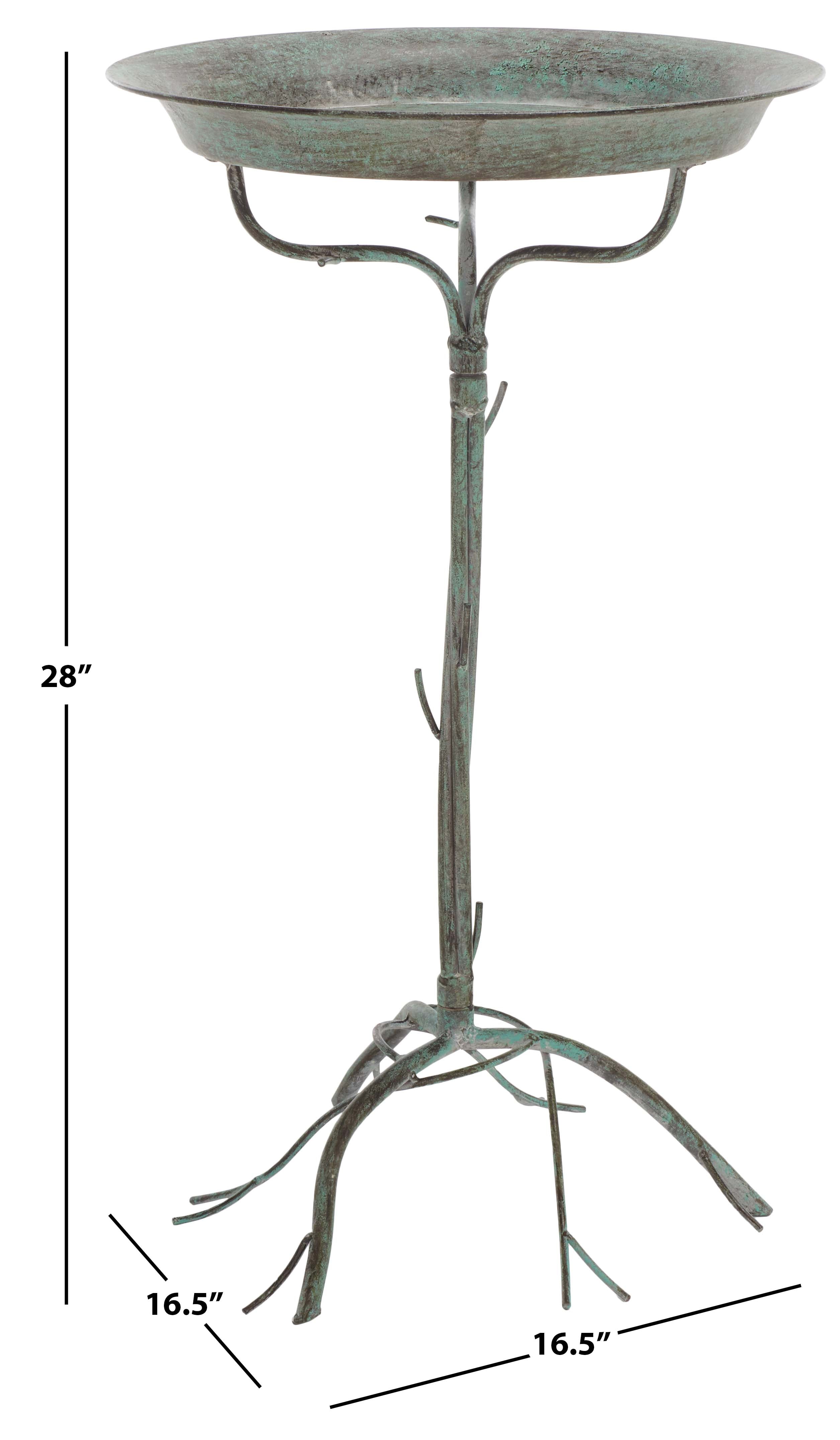 Nigel Bird Bath | Safavieh - PAT5032 - Antique Green