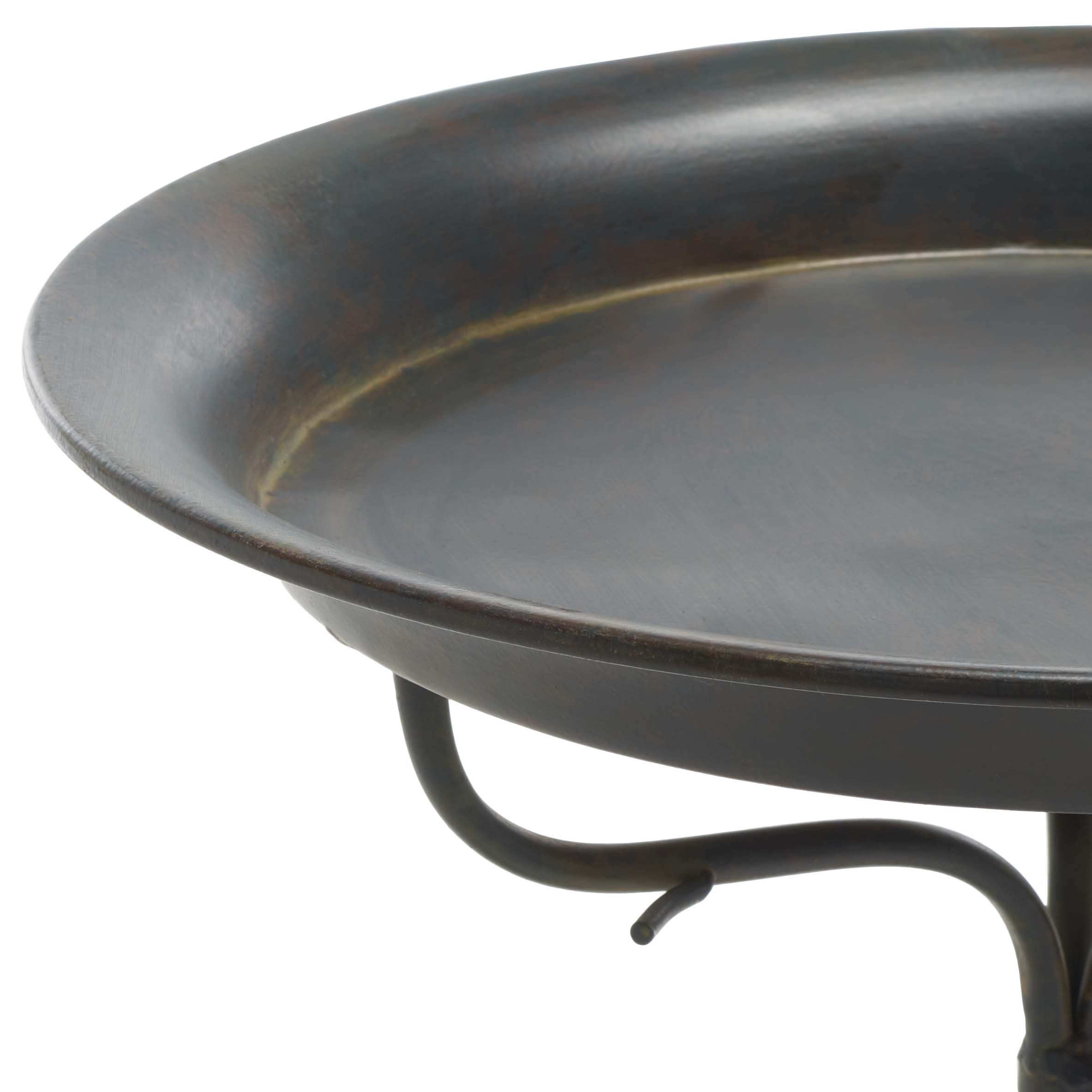 Nigel Bird Bath | Safavieh - PAT5032 - Anitique Black