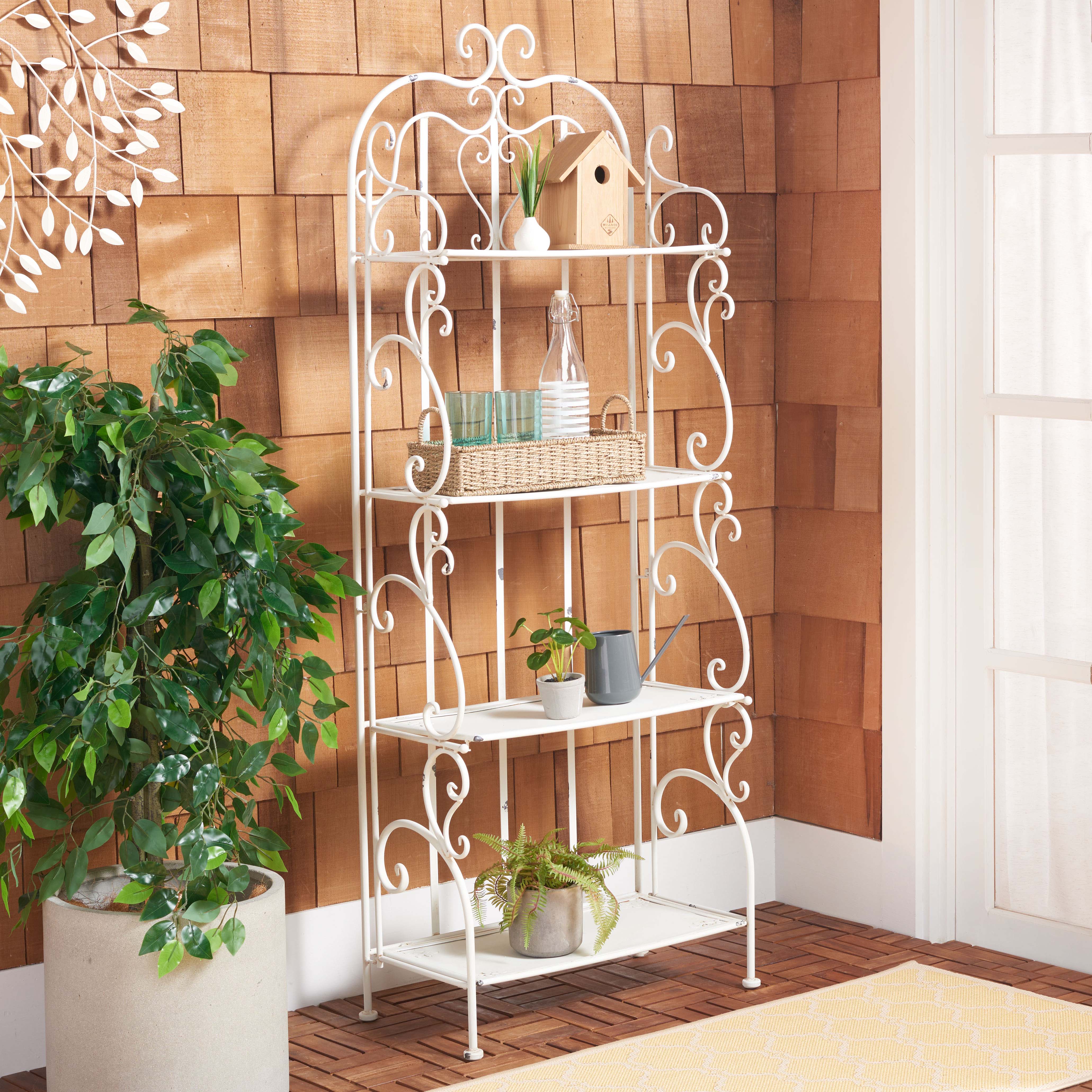 Safavieh Tyrique 4 Tier Shelf Unit , PAT5033 - Antique White