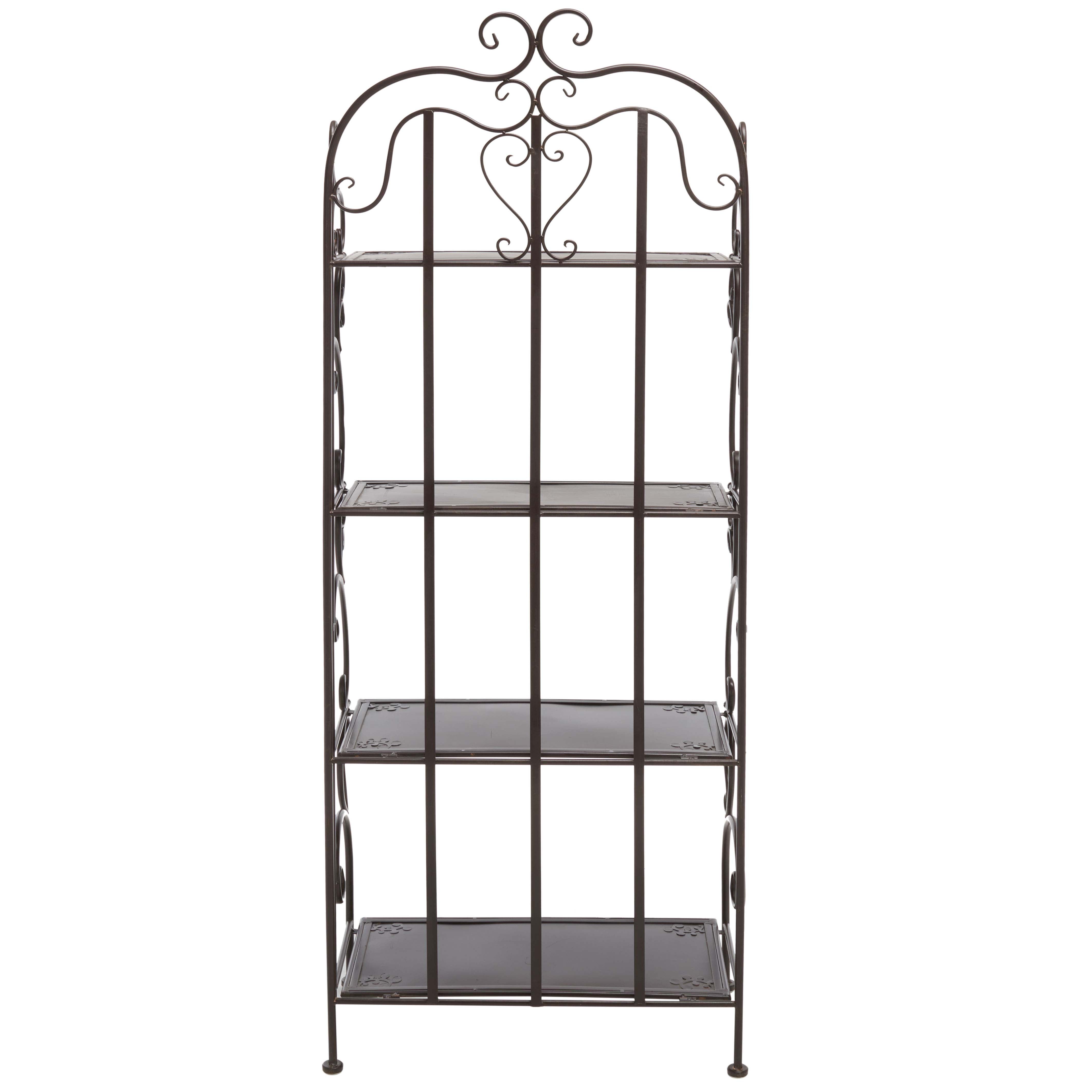Safavieh Tyrique 4 Tier Shelf Unit , PAT5033 - Rustic Brown