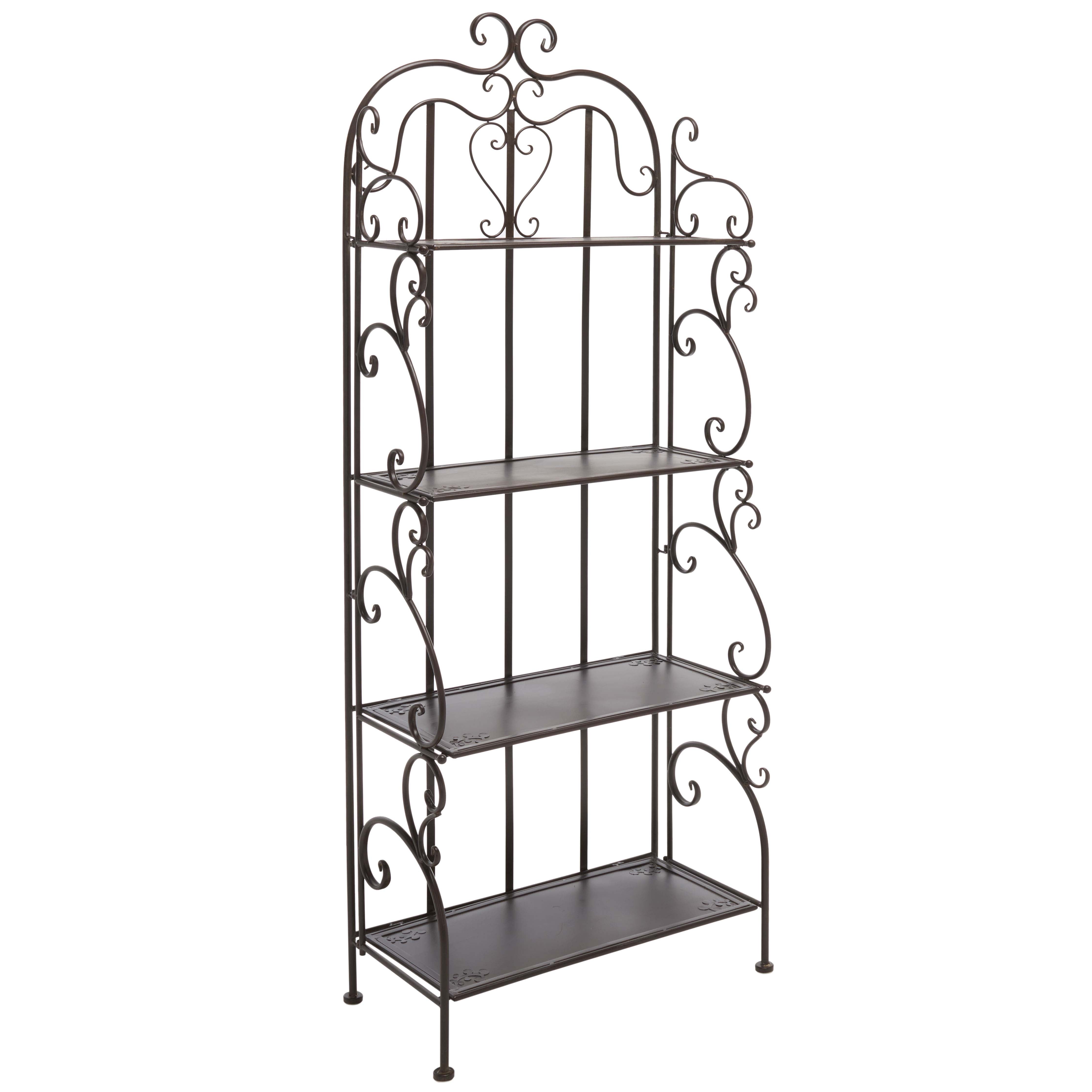 Safavieh Tyrique 4 Tier Shelf Unit , PAT5033 - Rustic Brown