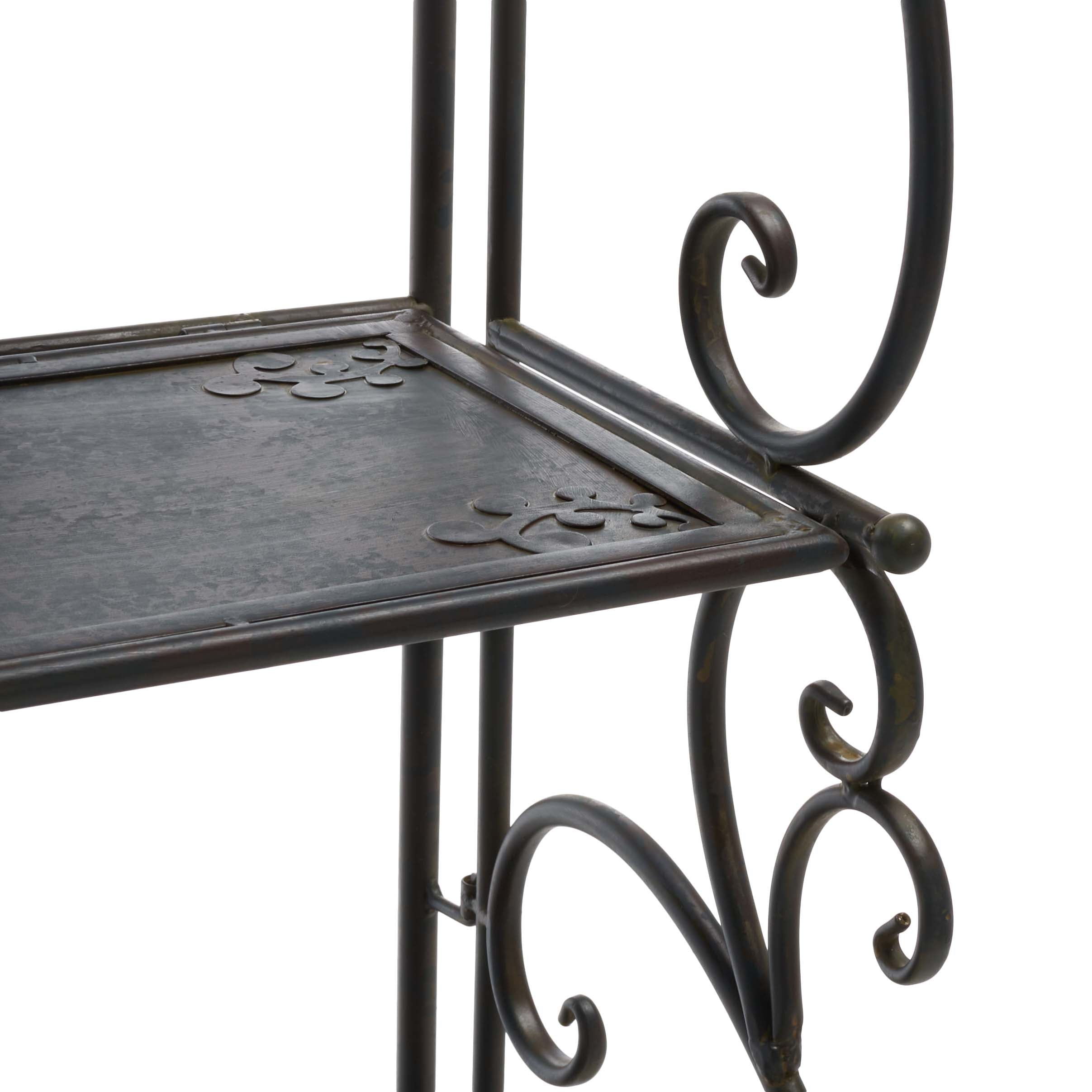 Safavieh Tyrique 4 Tier Shelf Unit , PAT5033 - Antique Black