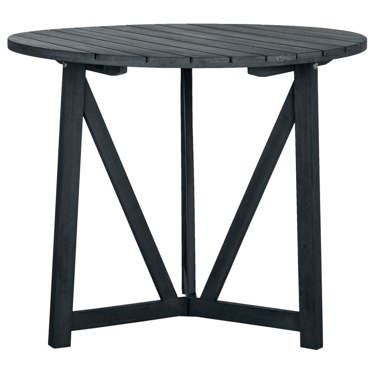 Safavieh Cloverdale Round Table , PAT6733 - Dark Slate Gray / Beige
