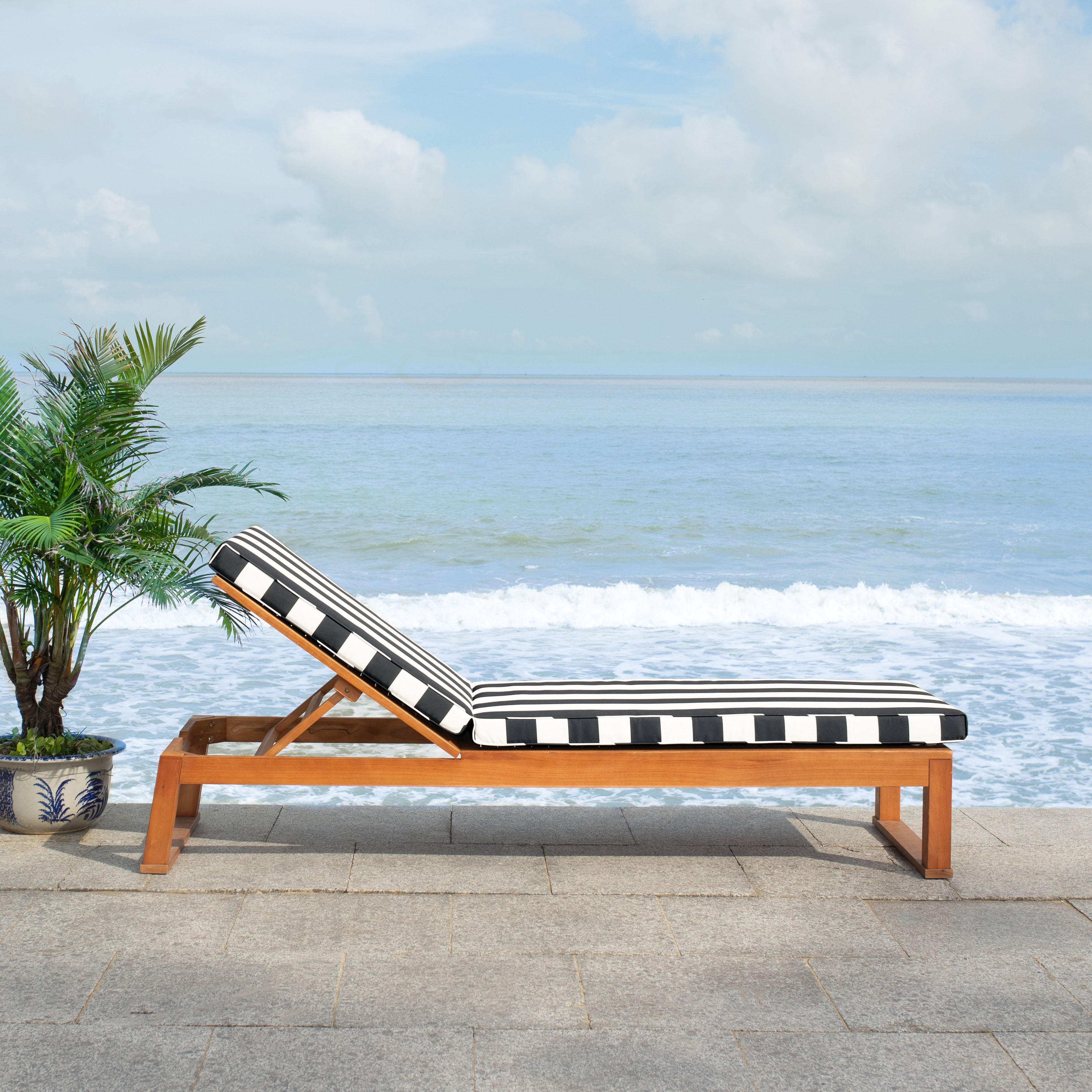 Natural / Navy Stripe
