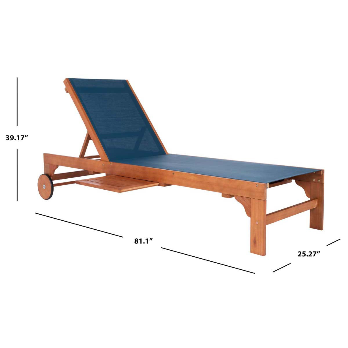 Safavieh Ralden Sunlounger, PAT7070 - Natural/Navy