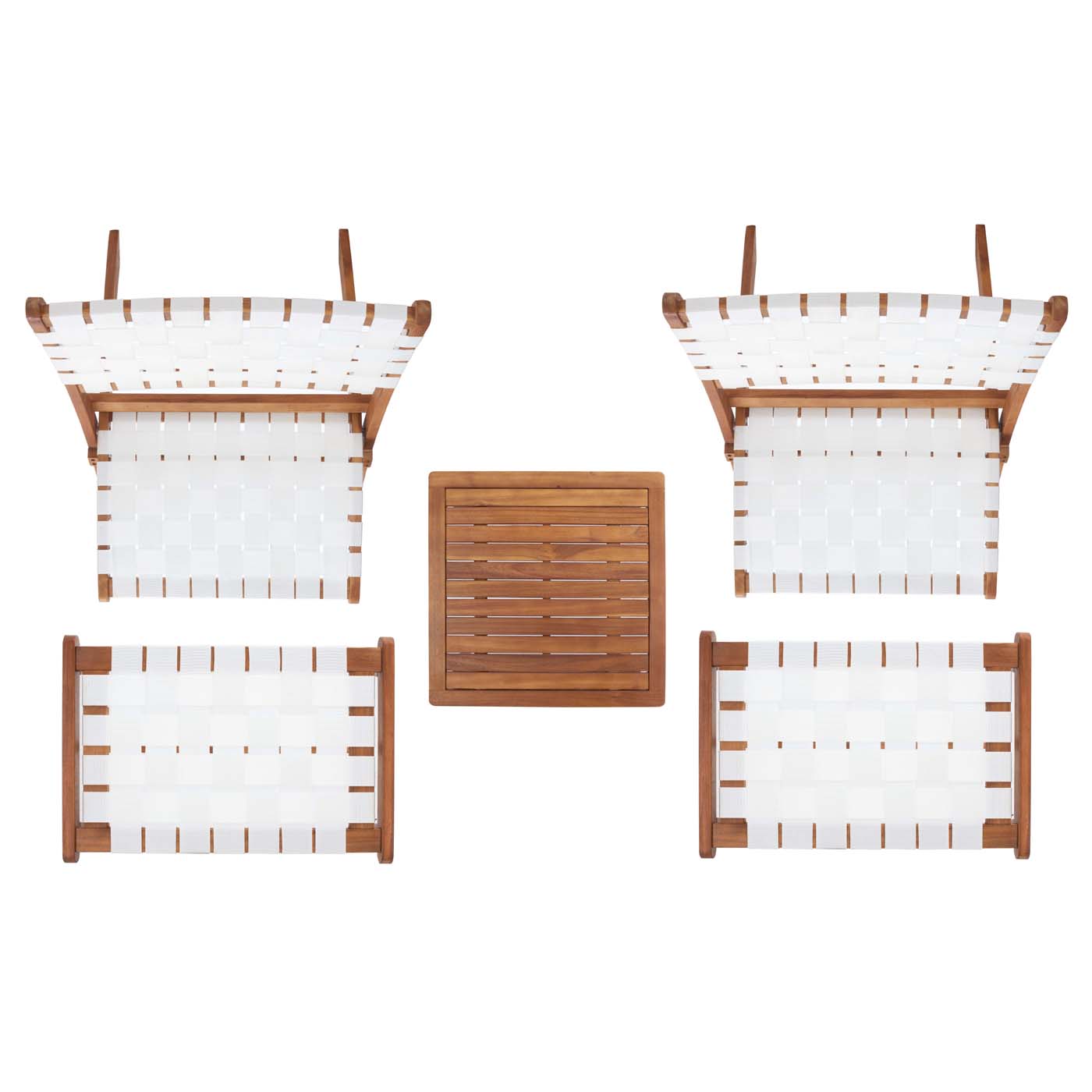 Natural Wood/White Rope - Natural Wood/White Rope