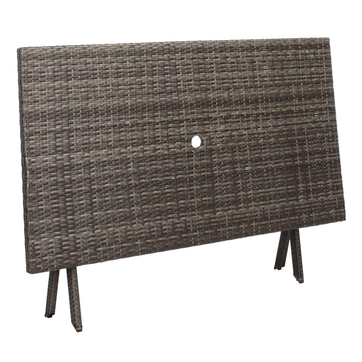 Akita Folding Table | Safavieh - PAT7503 - Grey Brown / White