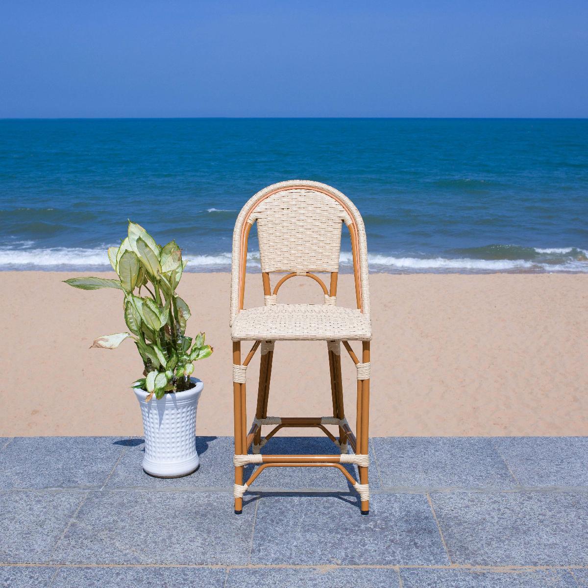 California Counter Stool | Safavieh - PAT7532 - Natural