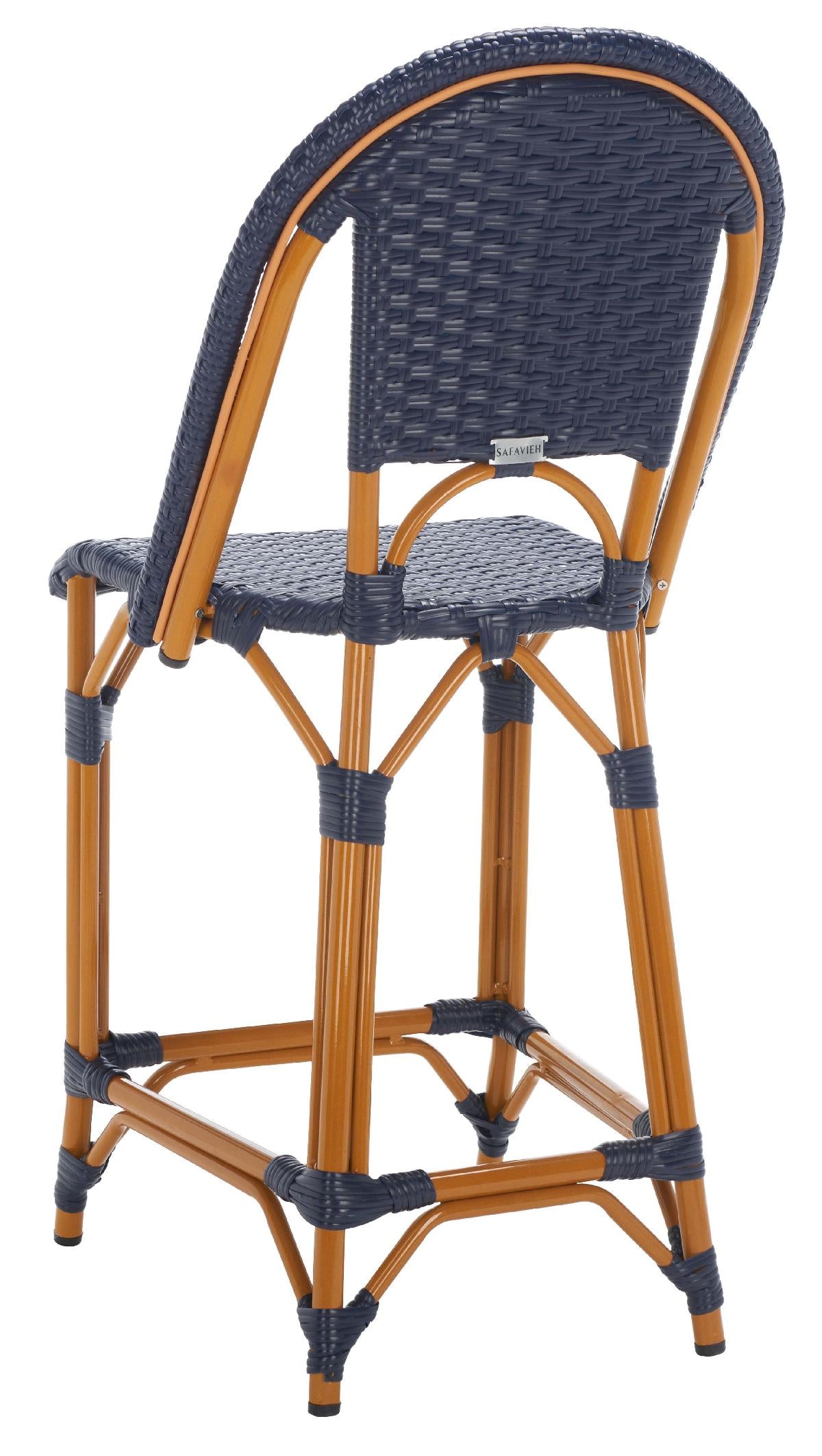 California Counter Stool | Safavieh - PAT7532 - Navy