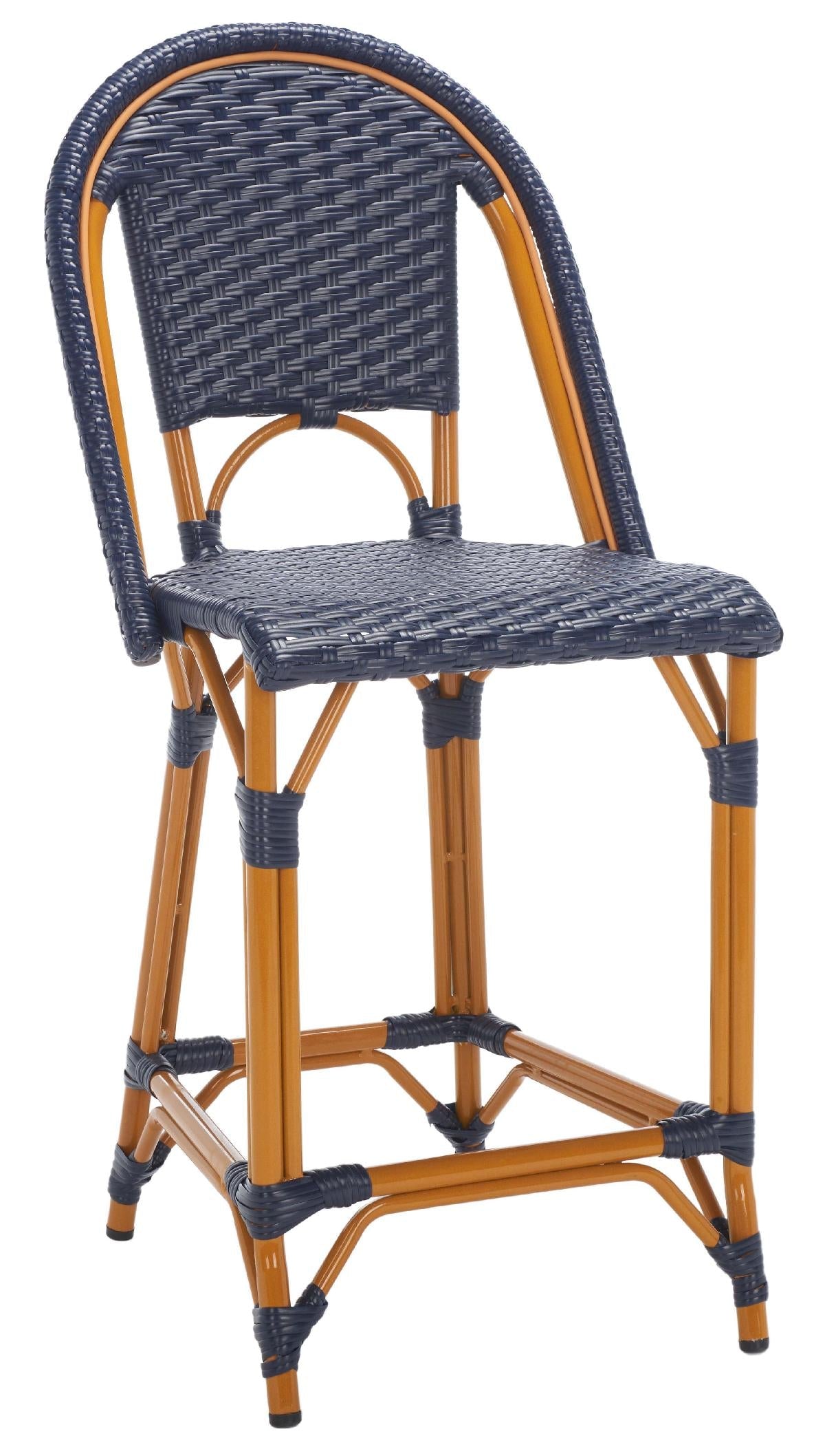 California Counter Stool | Safavieh - PAT7532 - Navy