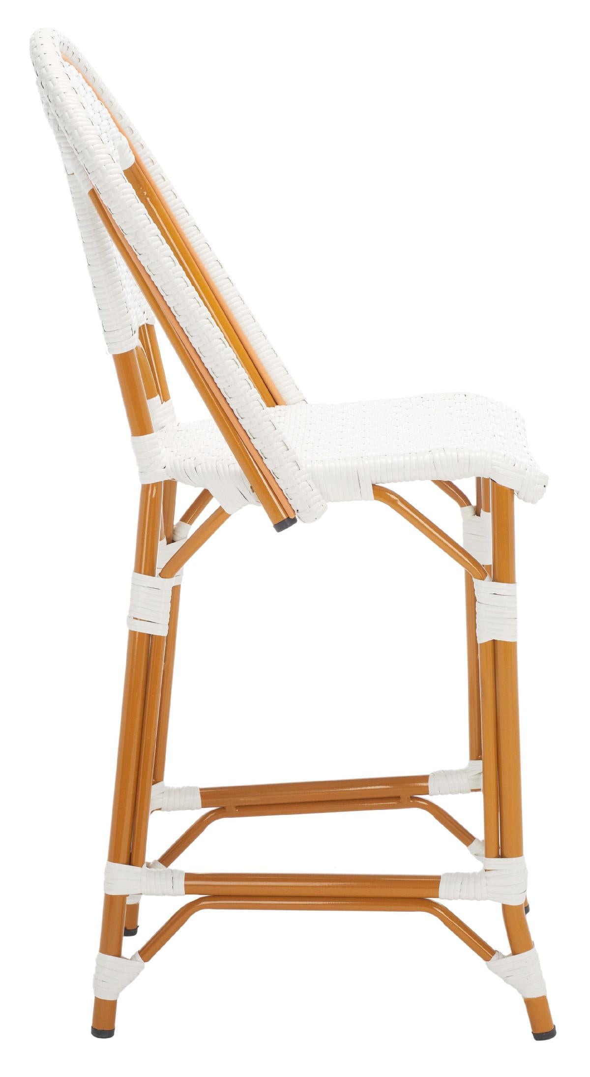 California Counter Stool | Safavieh - PAT7532 - White