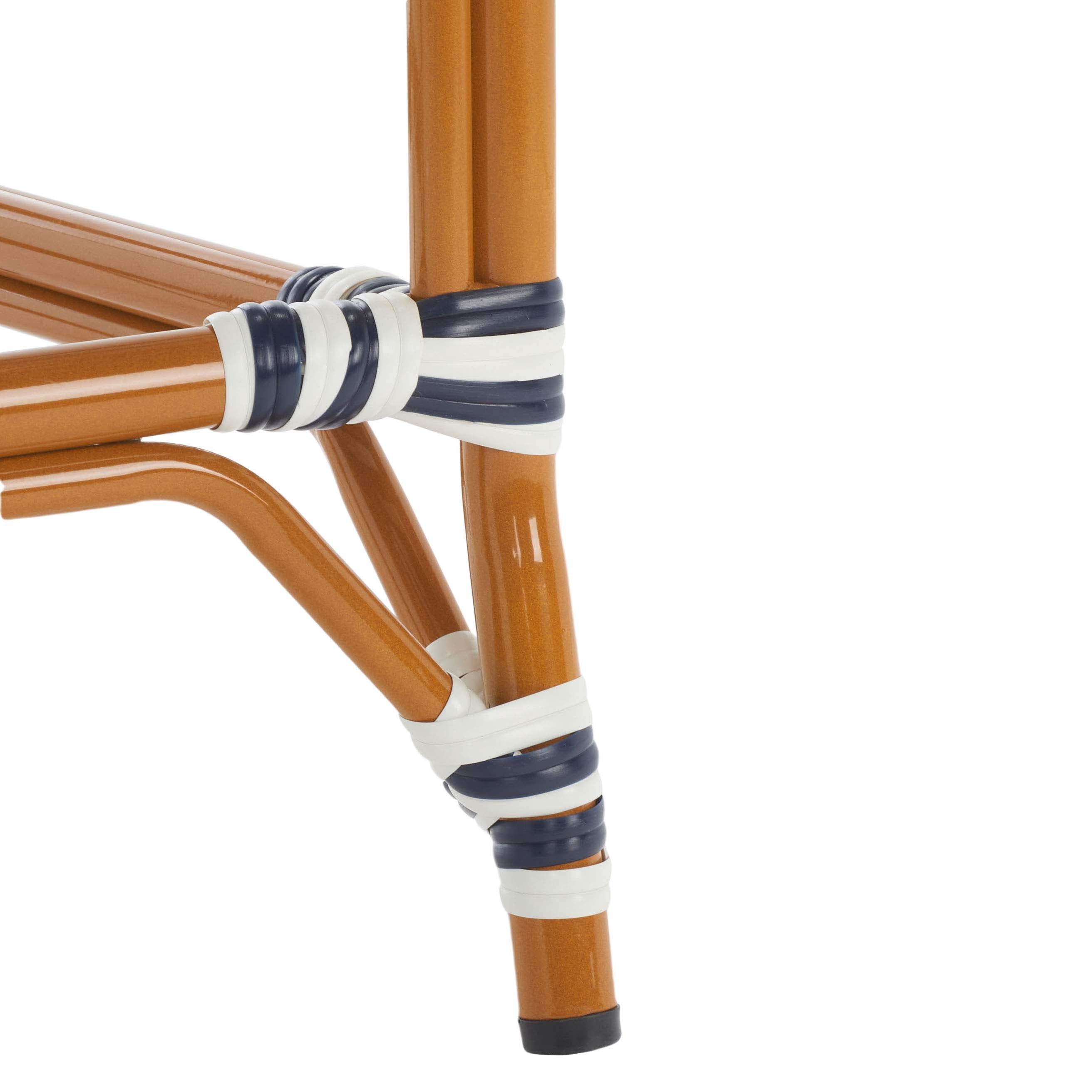 California Counter Stool | Safavieh - PAT7532 - White / Navy