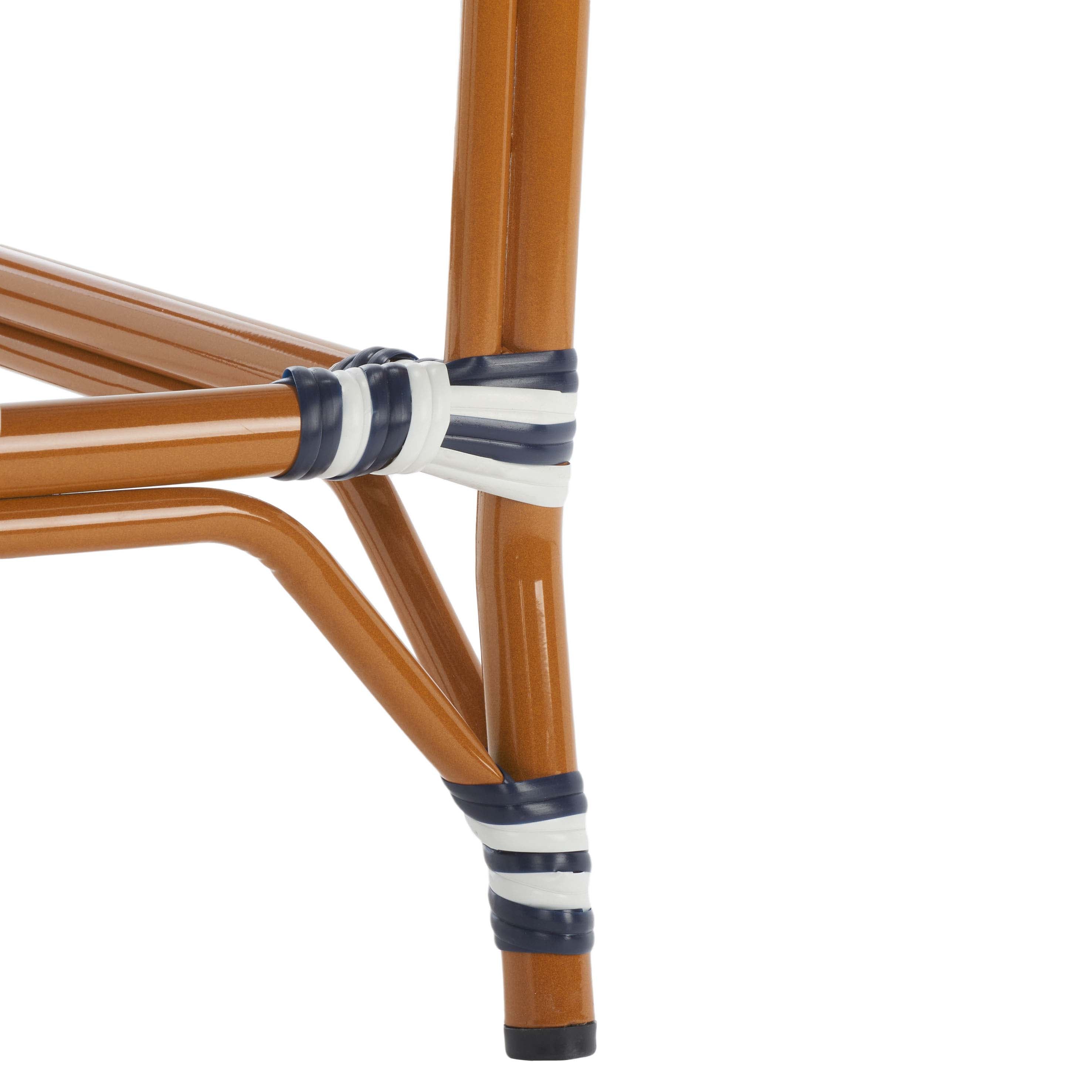 California Counter Stool | Safavieh - PAT7532 - Navy / White