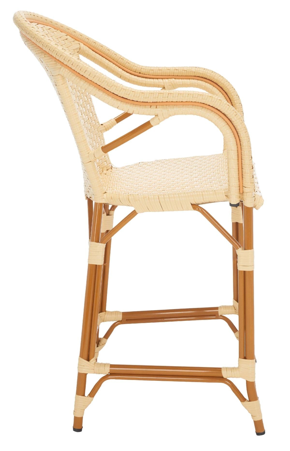 California Counter Stool W / Arms, PAT7533 - Natural