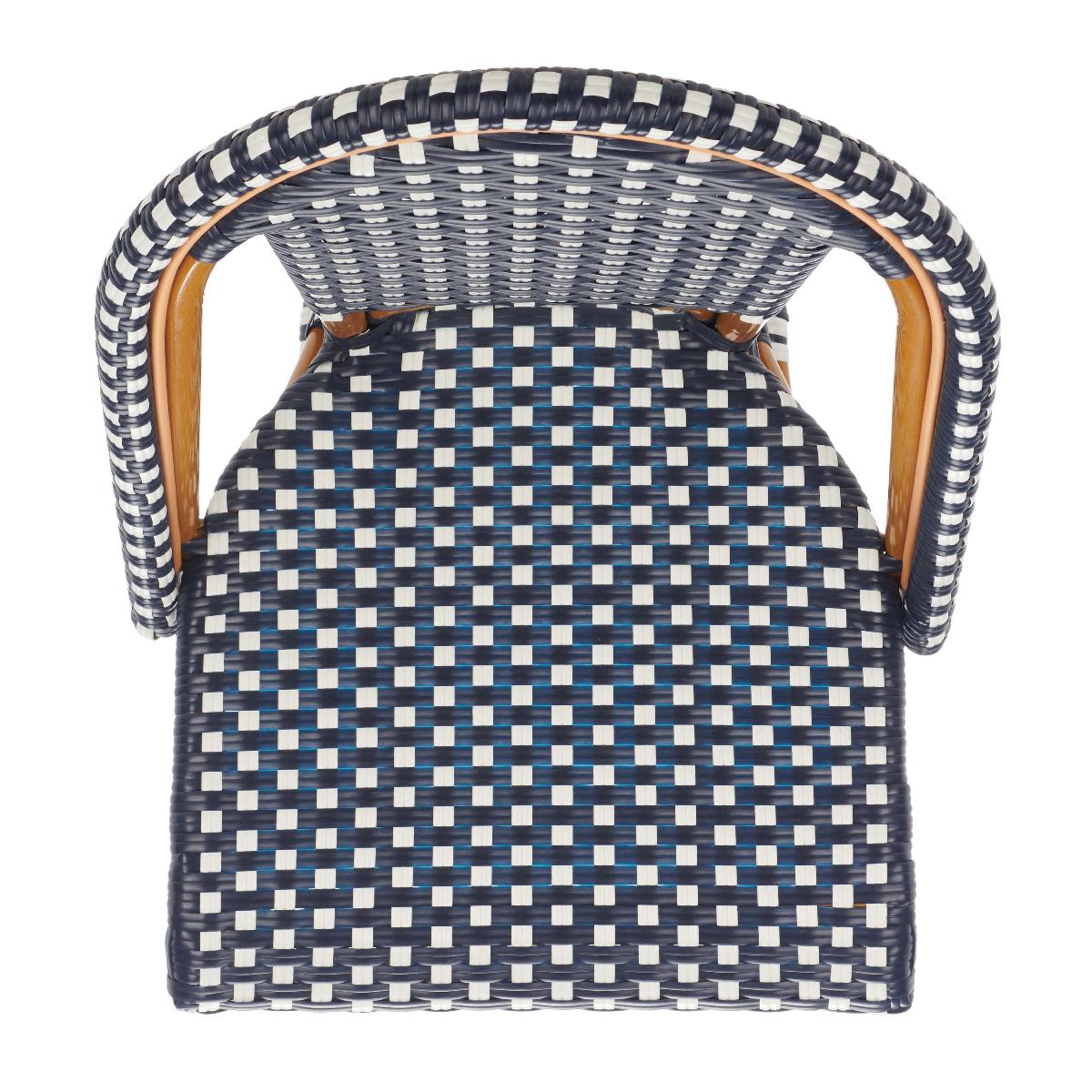 California Bar Stool | Safavieh - PAT7534 - Navy / White