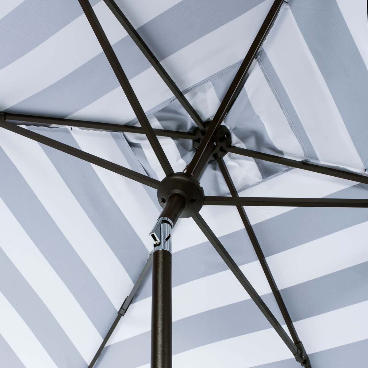 Safavieh Elsa Fashion Line 6.5 X 10 Ft Rect Umbrella , PAT8303 - Black/White