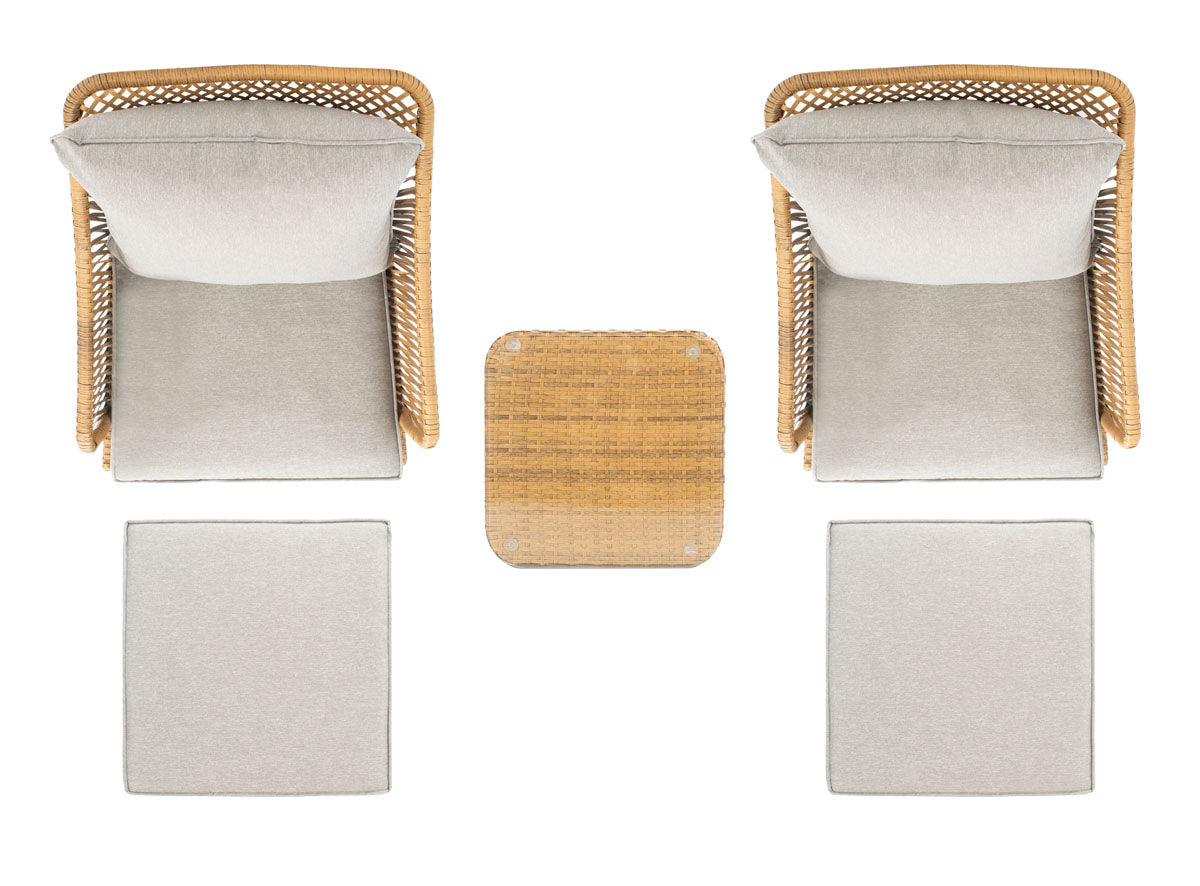 Safavieh Narda 5 Pc Lounger Set , PAT9018