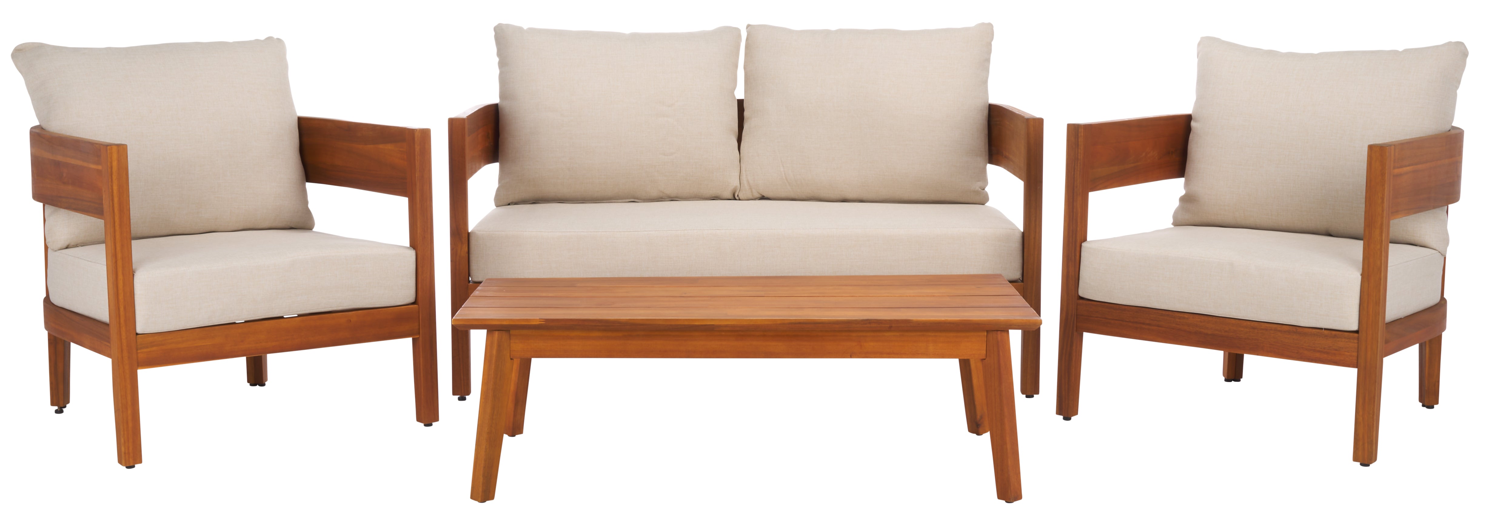 Theo 4 Pc Set, PAT9511 - Natural / Taupe