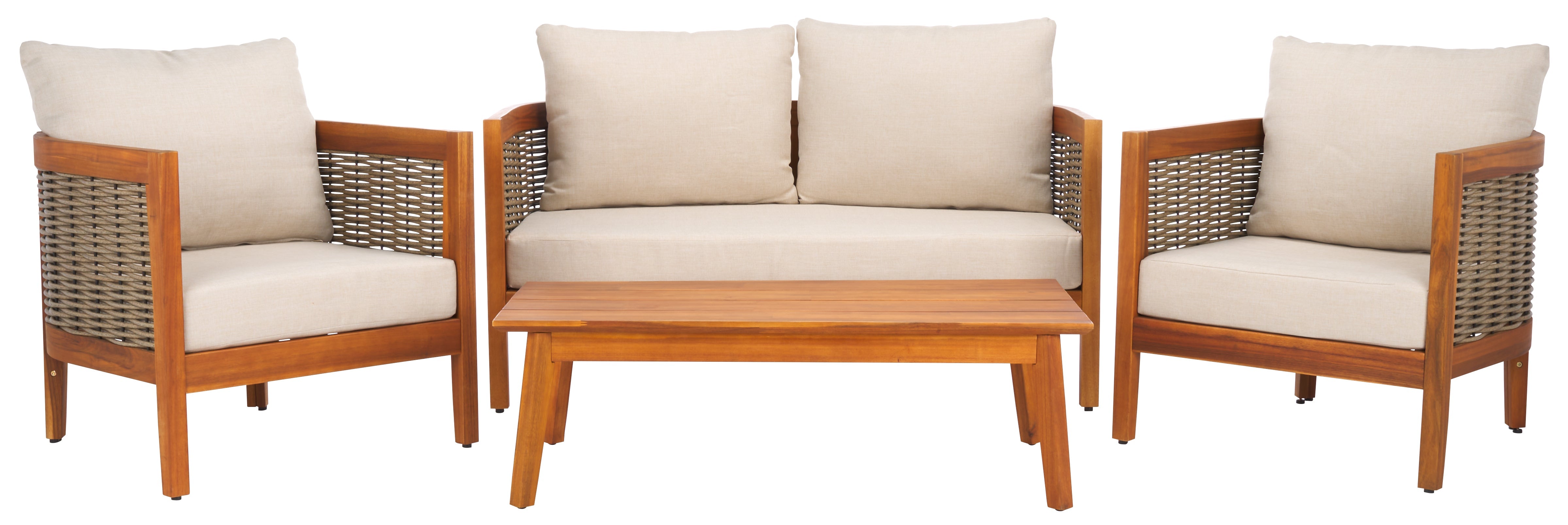 Amanda 4 Pc Set, PAT9512 - Natural / Taupe