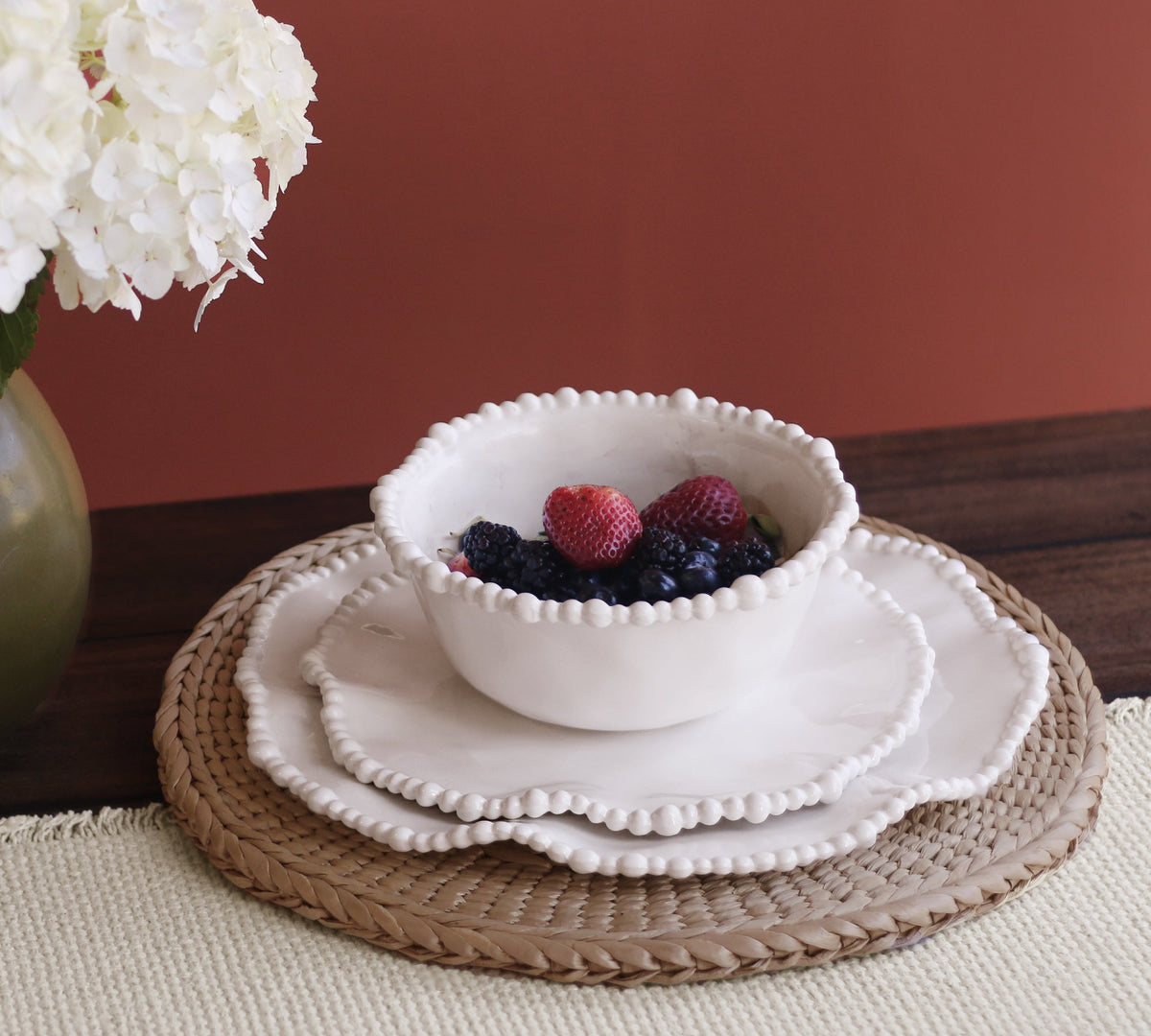 VIDA Alegria Dinner Plate Set of 4 (White)