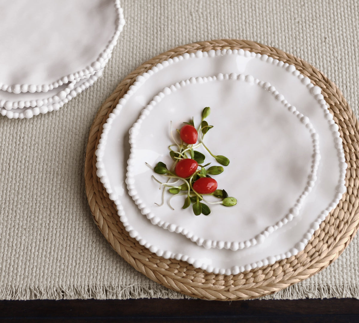 VIDA Alegria Dinner Plate Set of 4 (White)