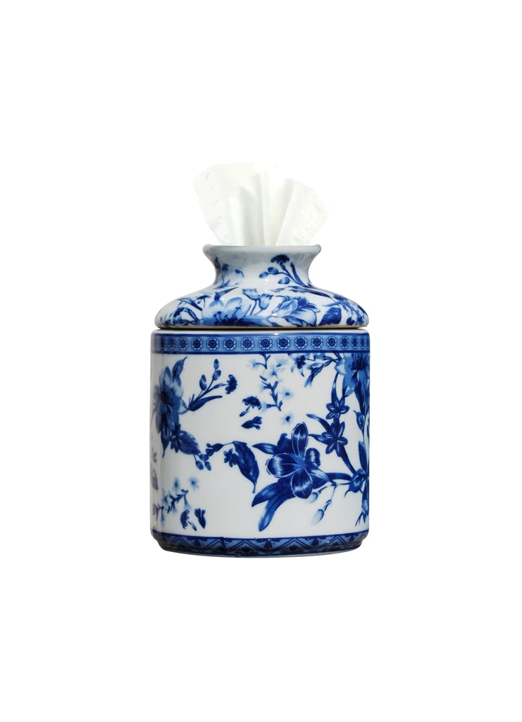 Floral Porcelain Tissue Holder