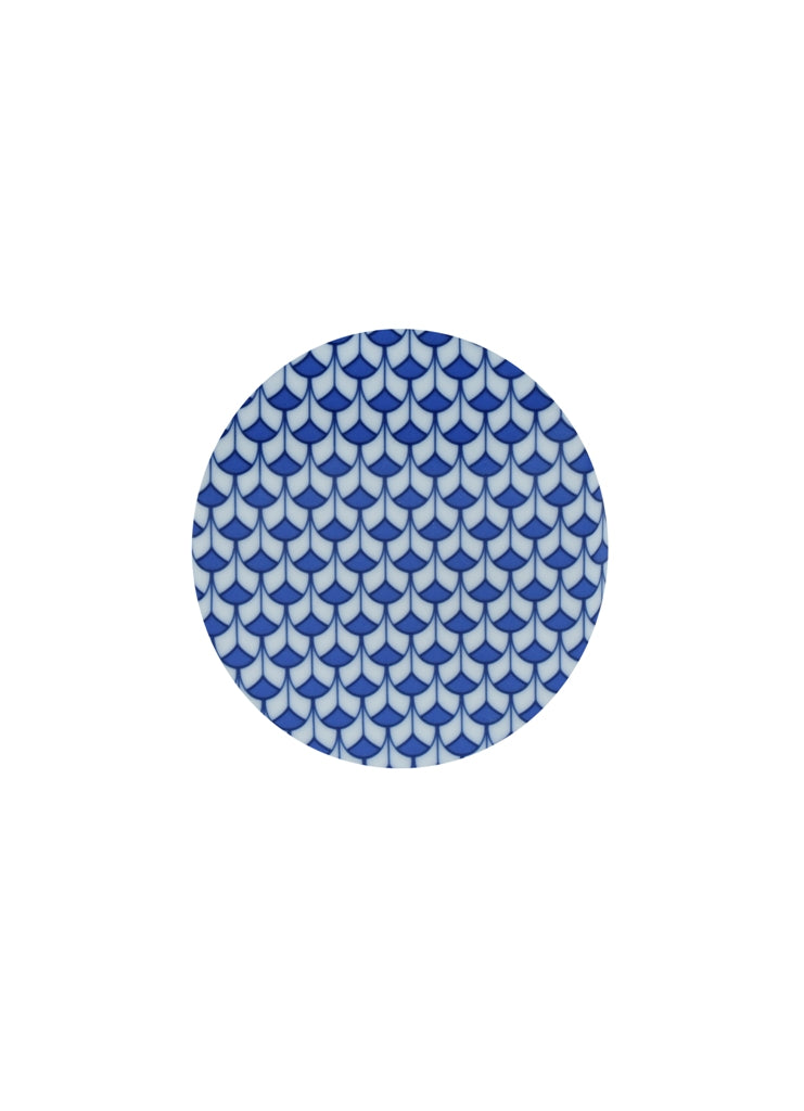 Blue & White Trellis Porcelain Tissue Holder