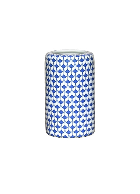 Mini Blue Fish Scale Bud Vase