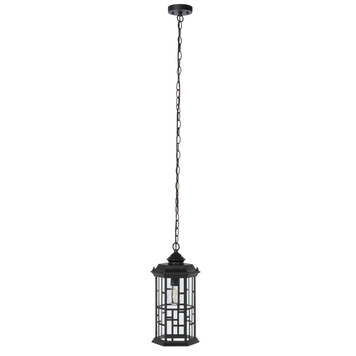 Safavieh Carwen Outdoor Pendant , PLT7009 - Black
