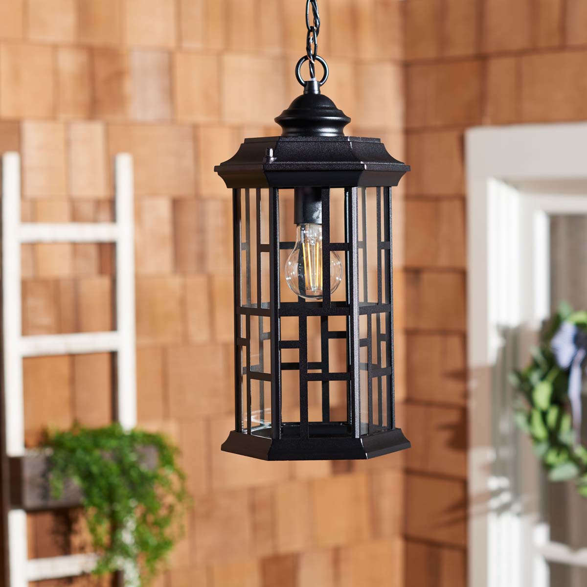 Safavieh Carwen Outdoor Pendant , PLT7009 - Black