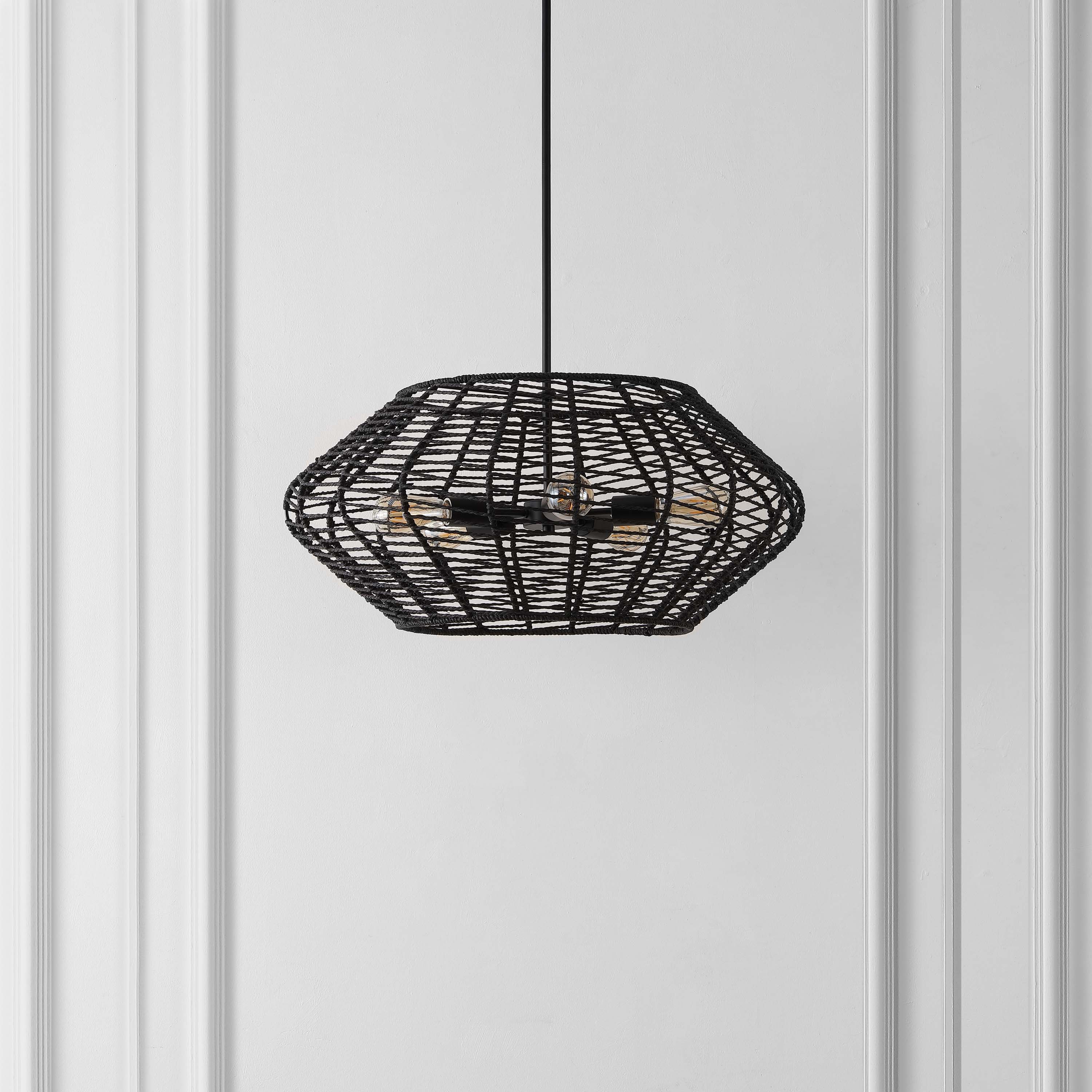 Safavieh Briza 5 Light Extendable Pendant , PND4192 - Black