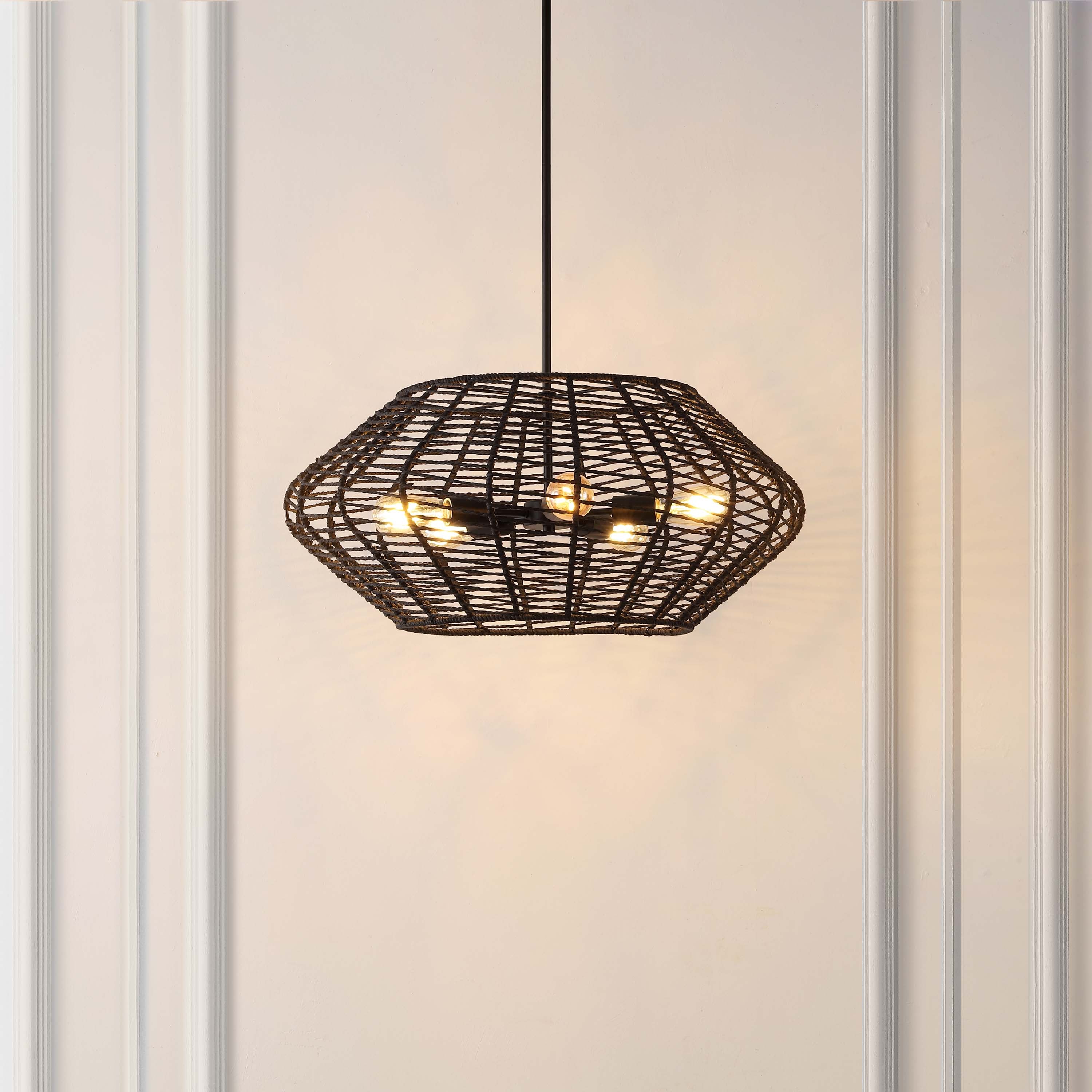 Safavieh Briza 5 Light Extendable Pendant , PND4192 - Black