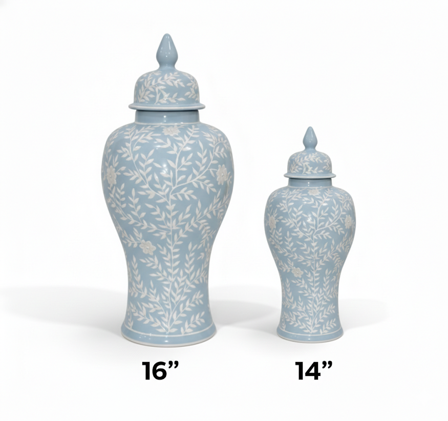 Blue & White Chinoiserie Jar (2 Sizes)