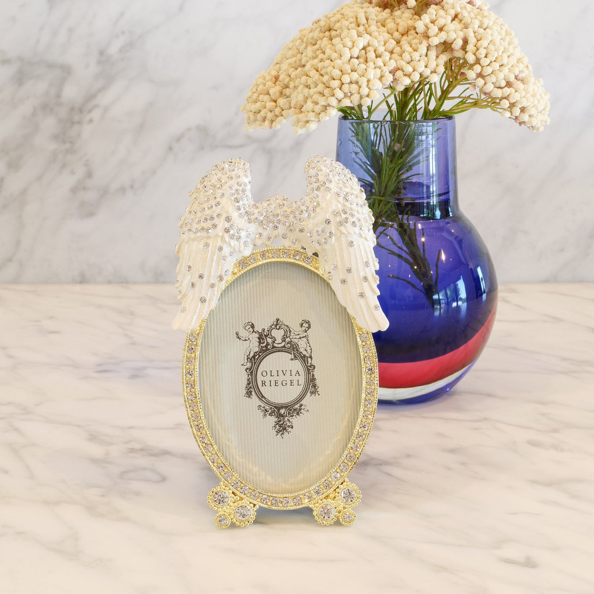 Angel Wings 2.5" x 3.5" Picture Frame