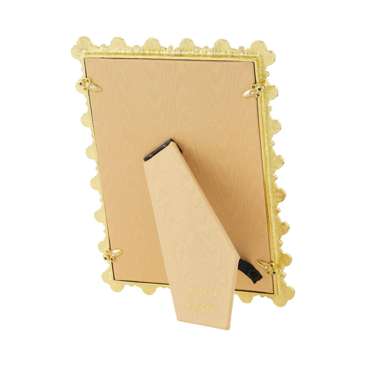 Celadon Enamel Clover 5" x 7" Picture Frame, Gold