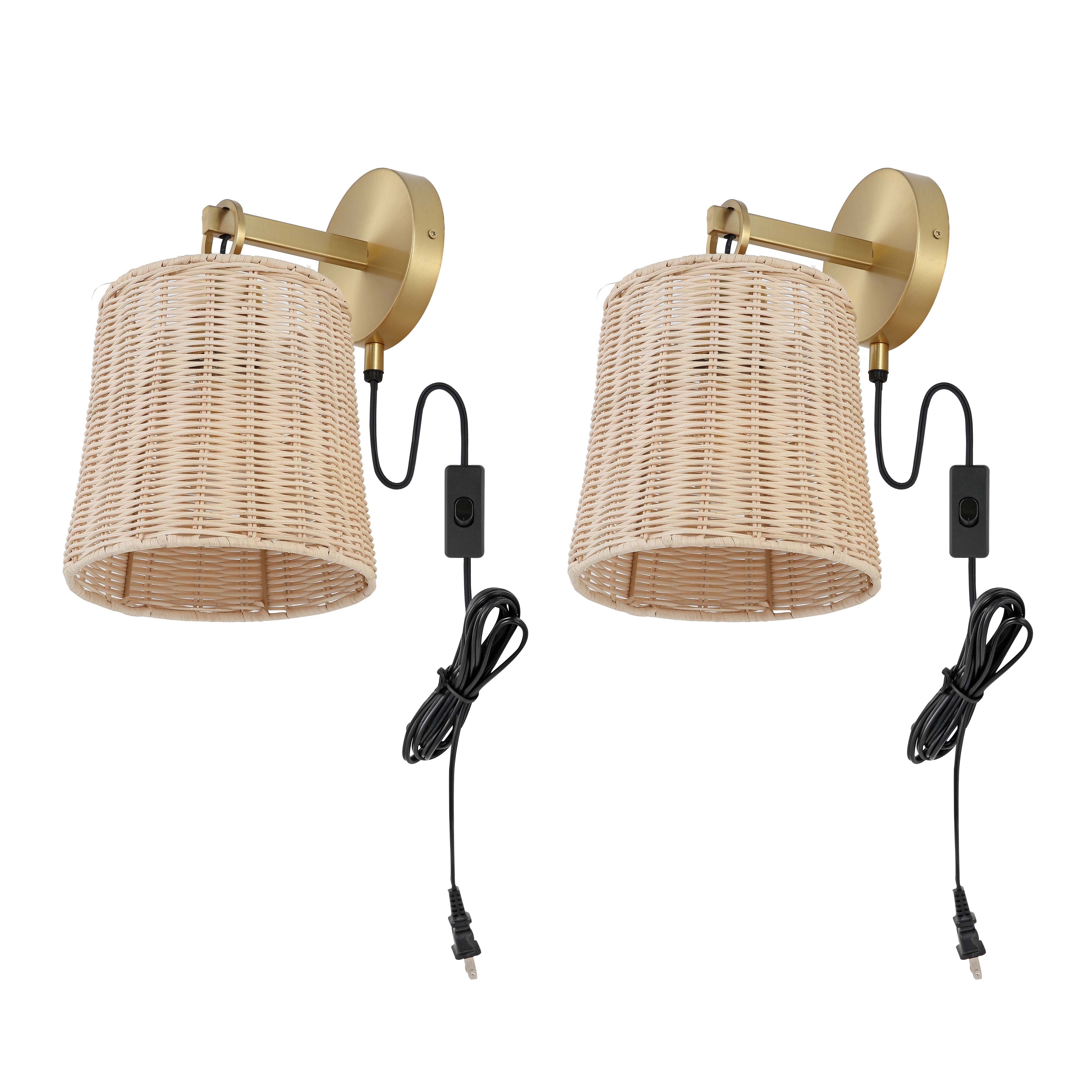 Brass/Natural Rattan - Brass/Natural Rattan