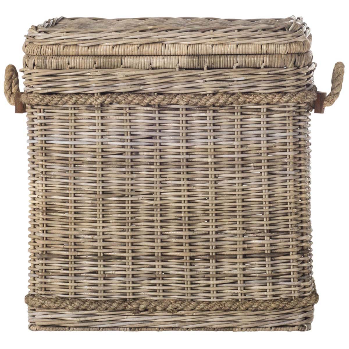 Safavieh Sidonie Wicker Storage Hamper - Grey
