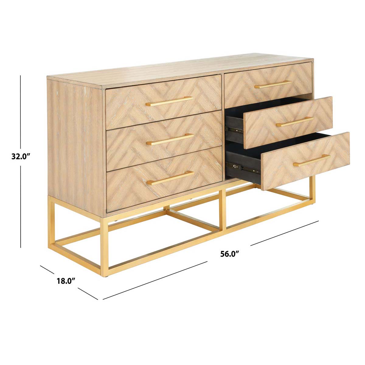 Estelle Dresser | Safavieh Couture - Rustic Oak