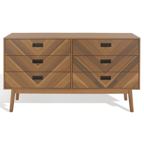 Donald 6 Drawer Dresser | Safavieh - Natural