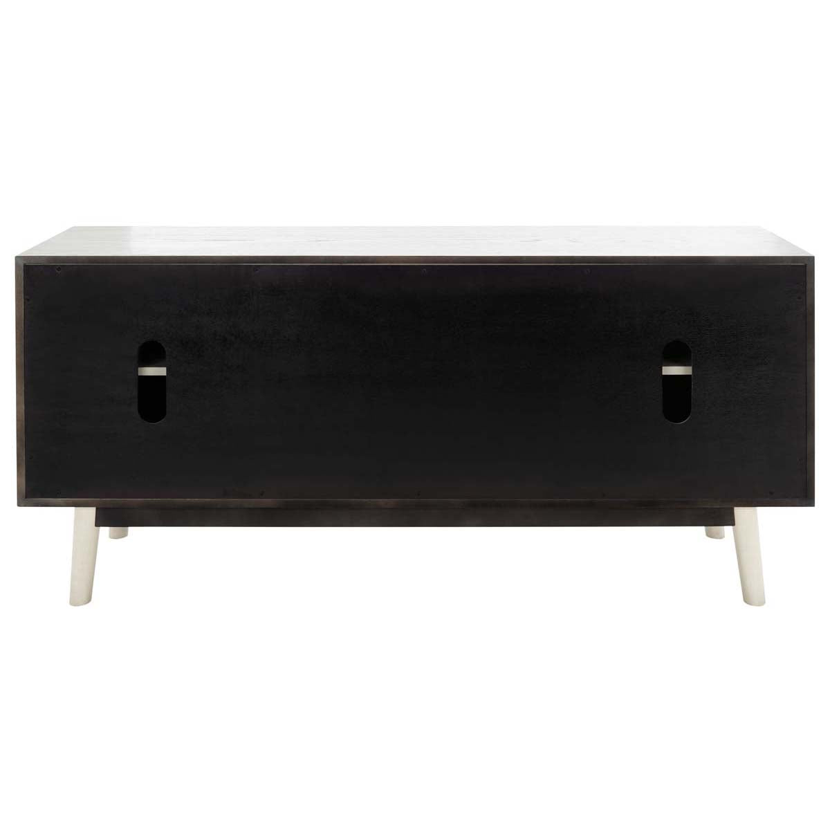 Elissa Mid-Century Large Media Stand | Safavieh Couture - SFV2115 - White Washed