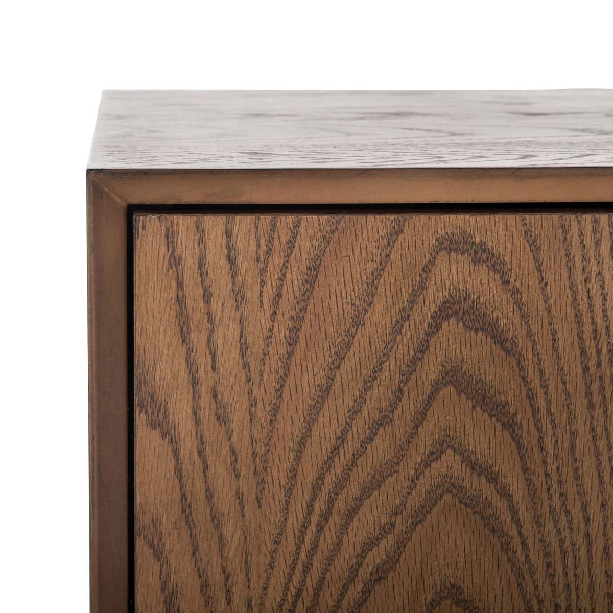 Elissa Mid-Century Large Media Stand | Safavieh Couture - SFV2115 - Medium Oak