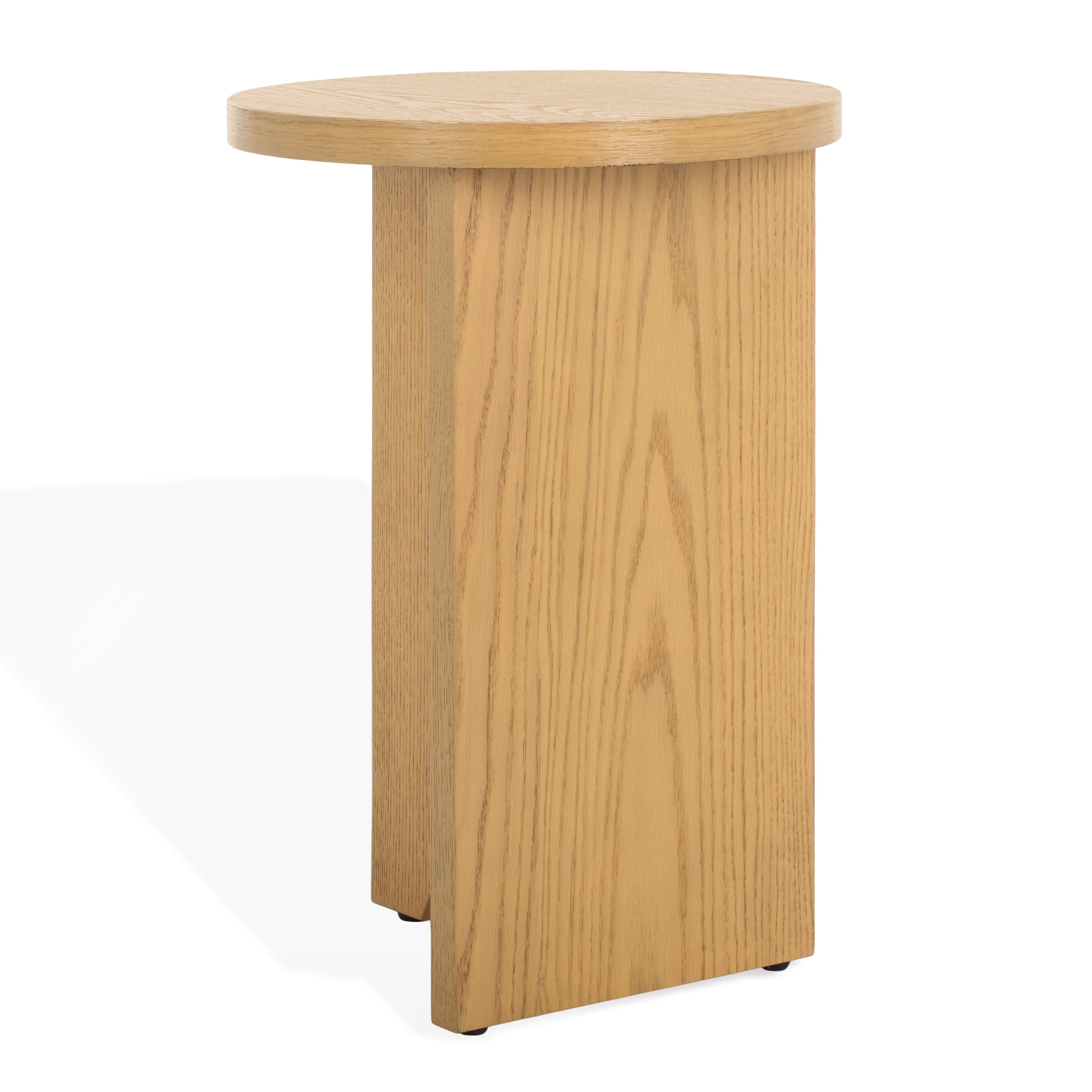 safavieh couture bonaclara wood 2 leg table, sfv2156 - Natural