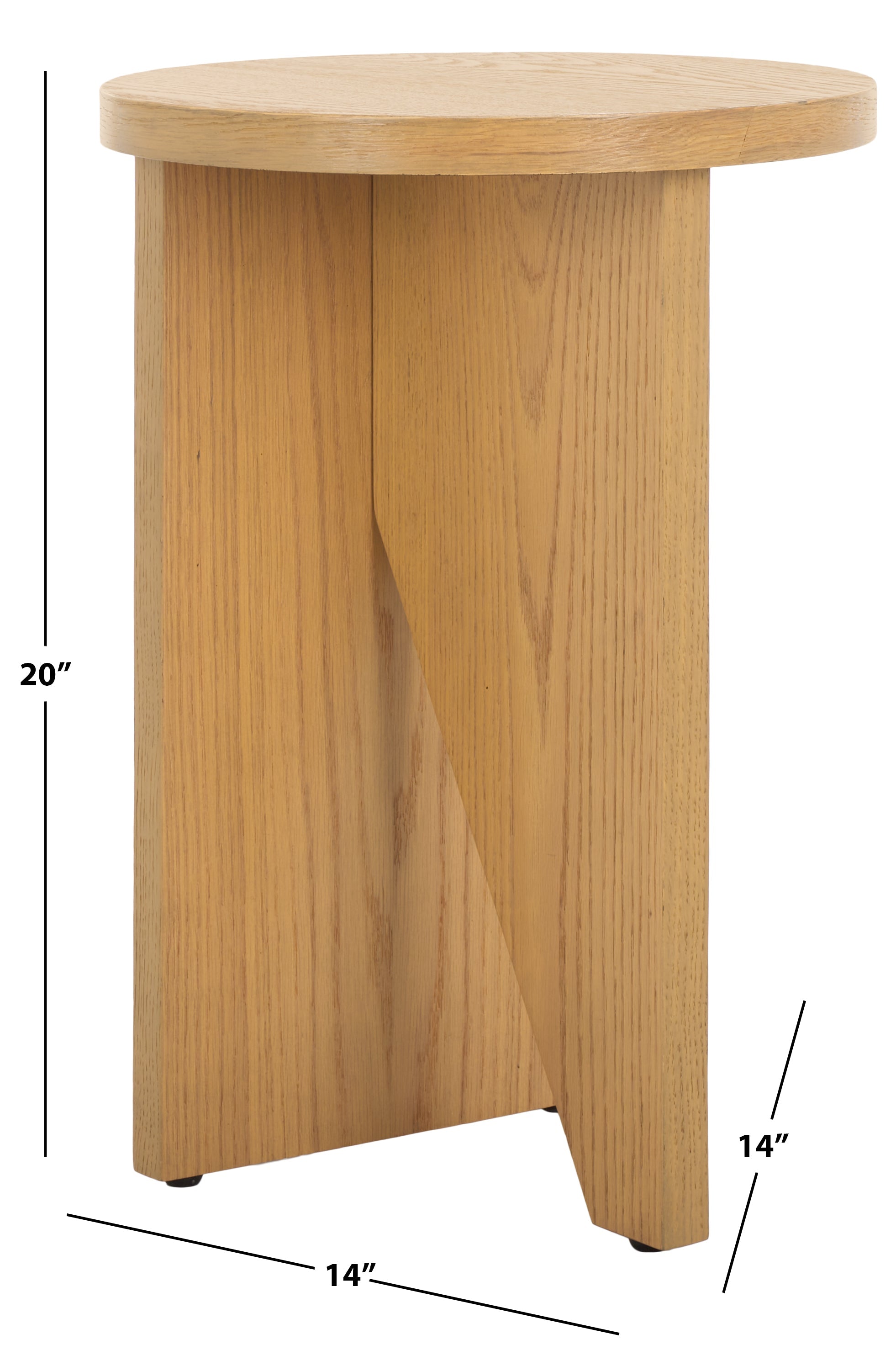 safavieh couture bonaclara wood 2 leg table, sfv2156 - Natural