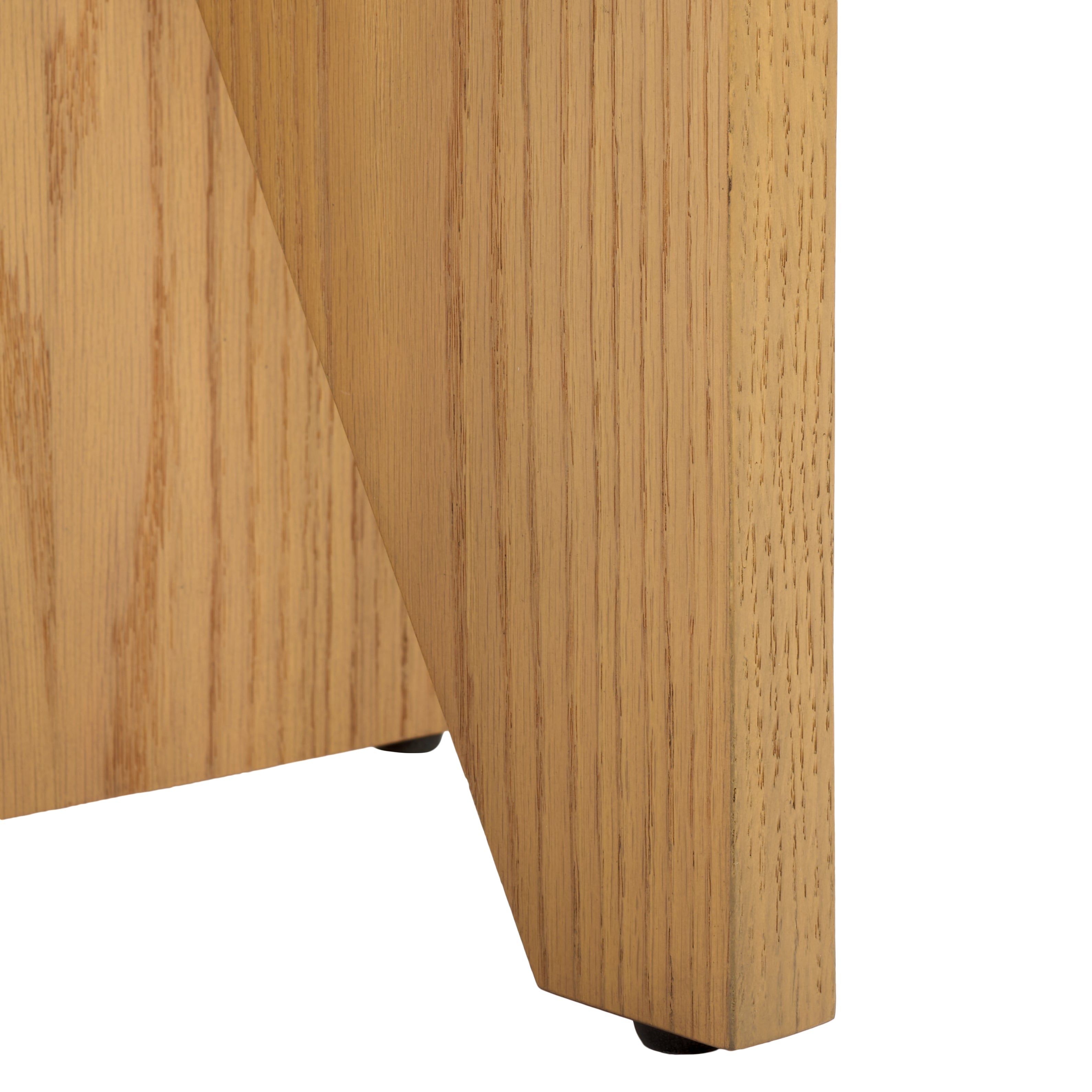 safavieh couture bonaclara wood 2 leg table, sfv2156 - Natural