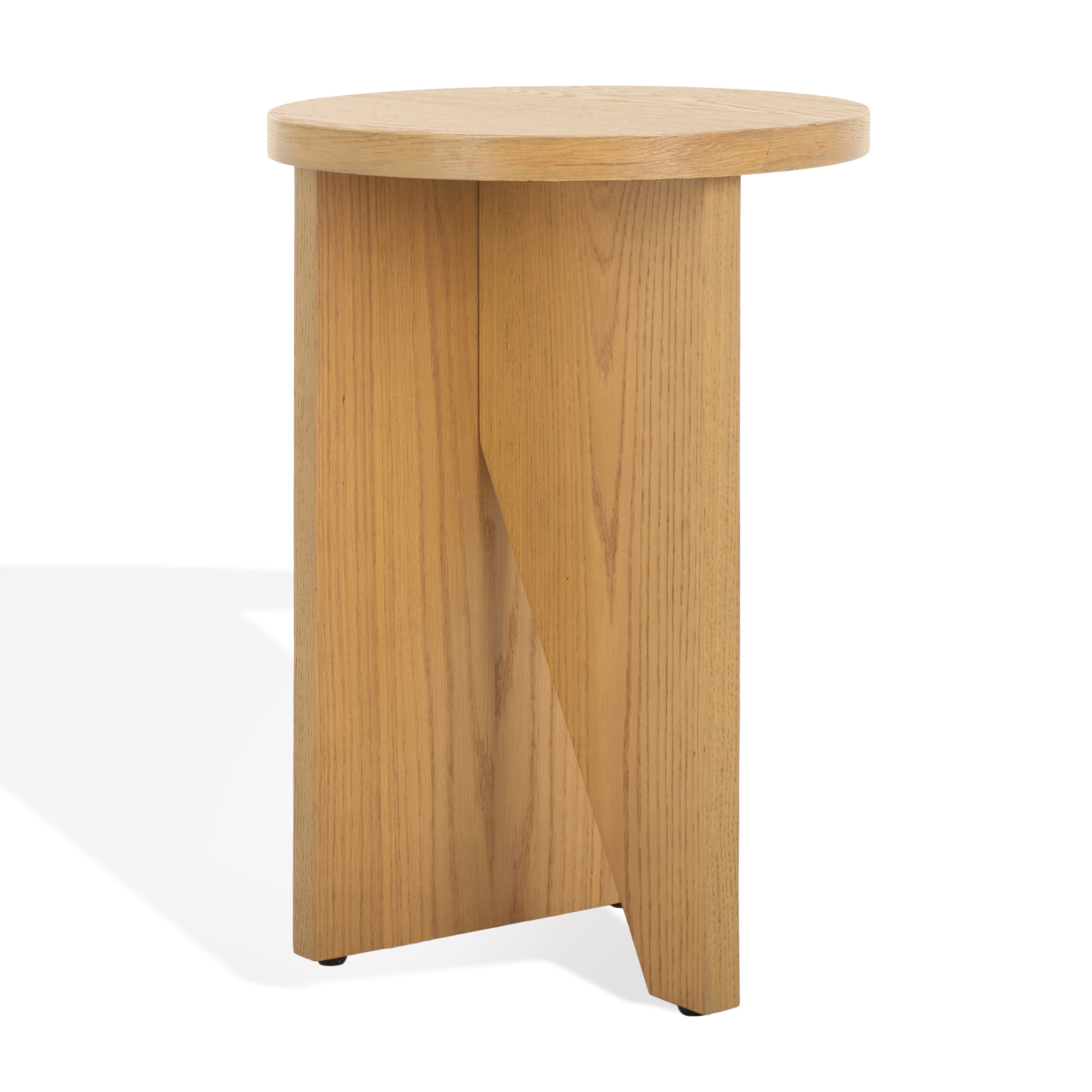 safavieh couture bonaclara wood 2 leg table, sfv2156 - Natural