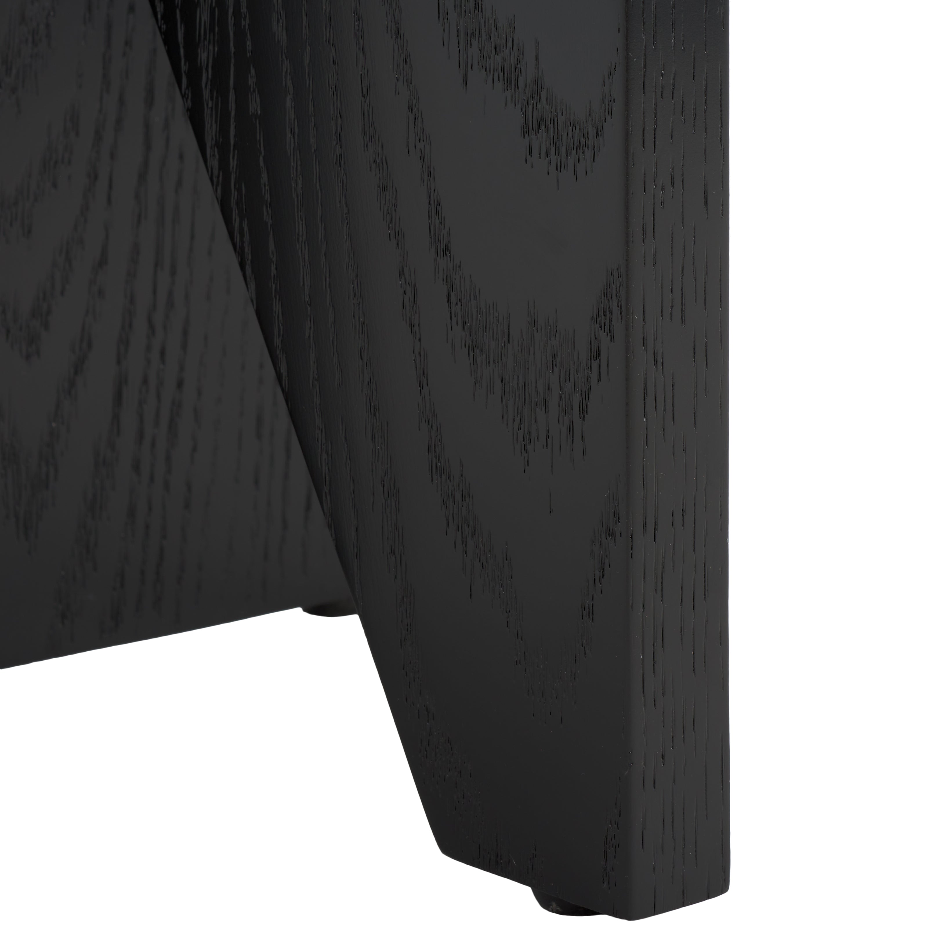 safavieh couture bonaclara wood 2 leg table, sfv2156 - Black