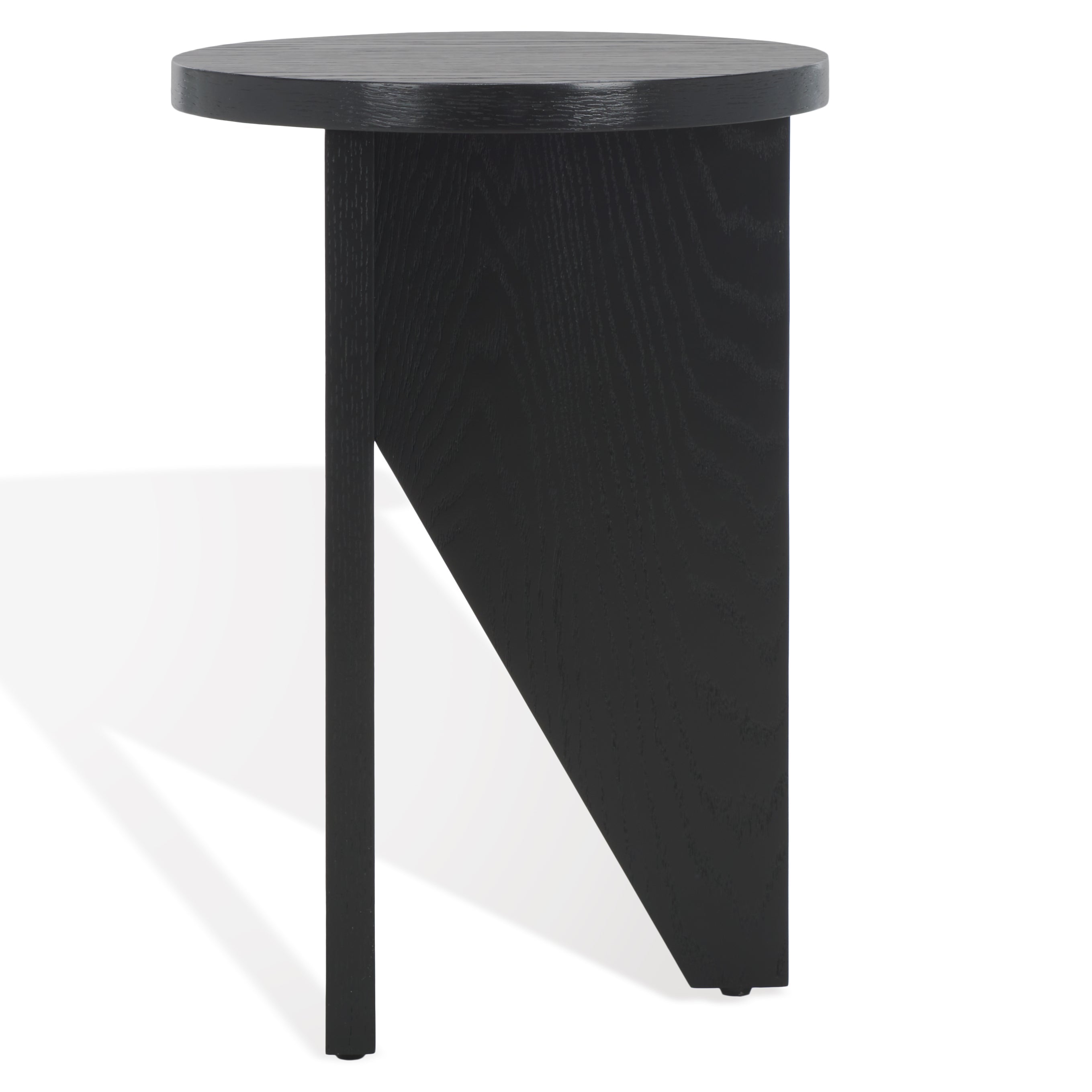 safavieh couture bonaclara wood 2 leg table, sfv2156 - Black