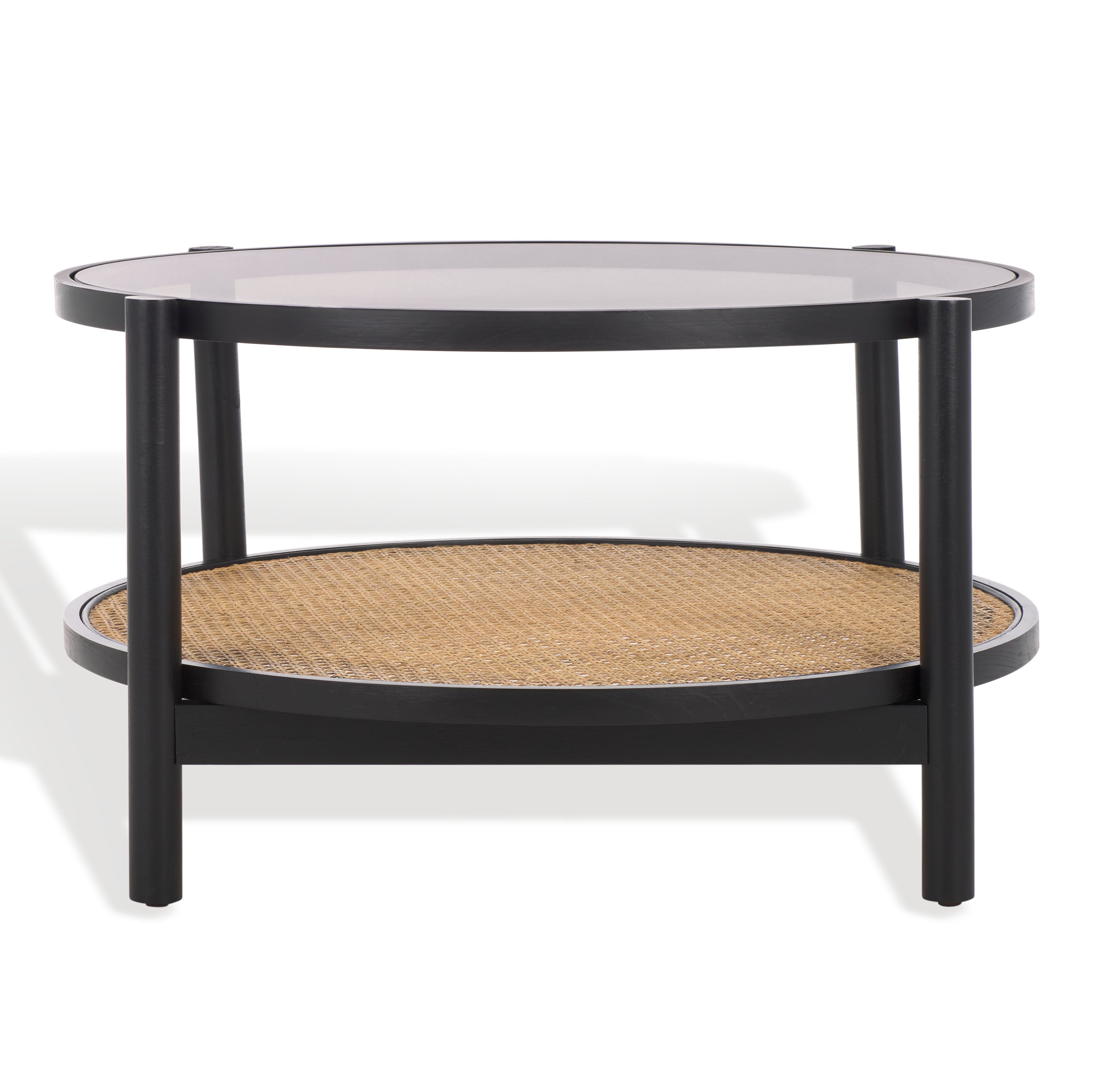 Safavieh Couture Karyna Rattan & Glass Table, SFV2300