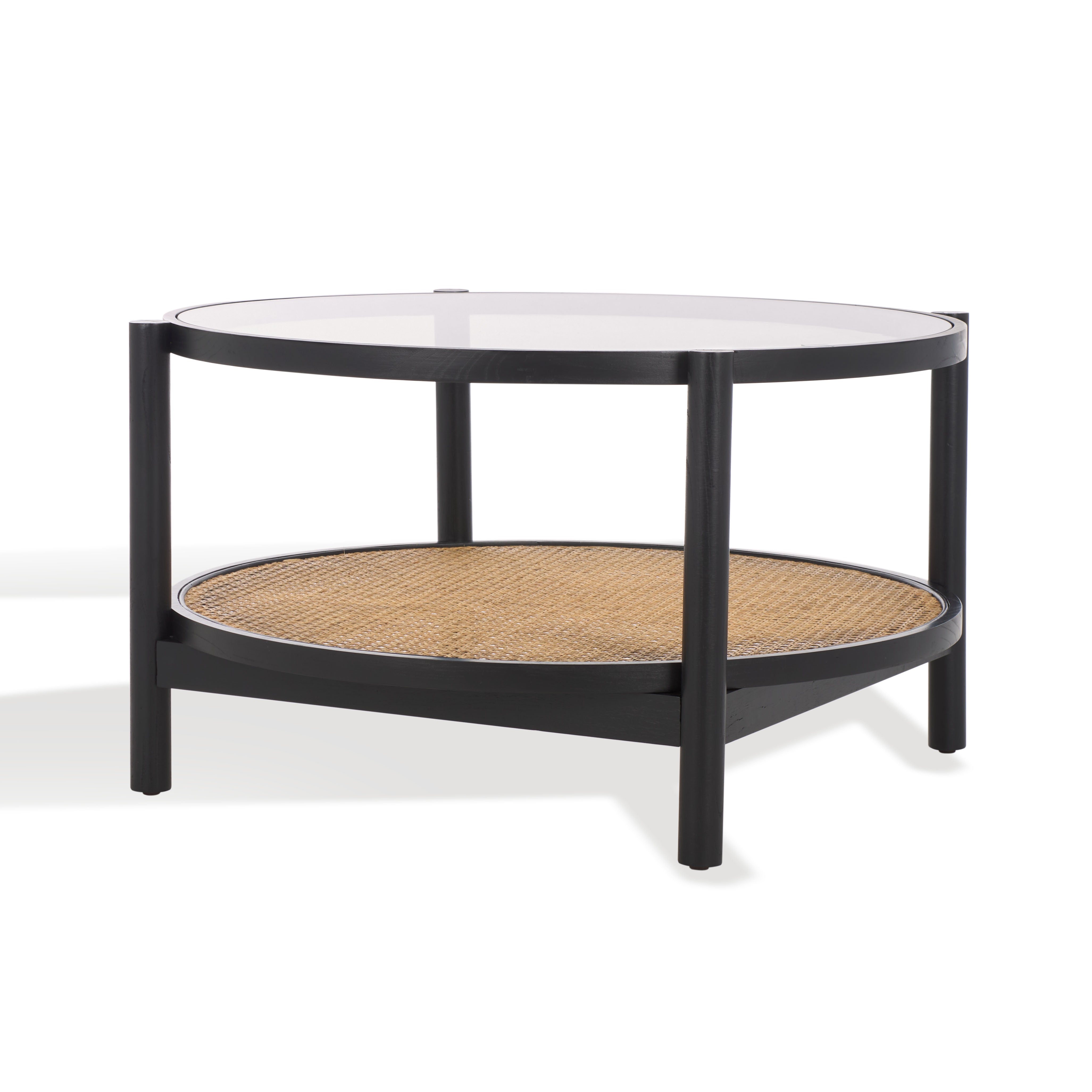 Safavieh Couture Karyna Rattan & Glass Table, SFV2300