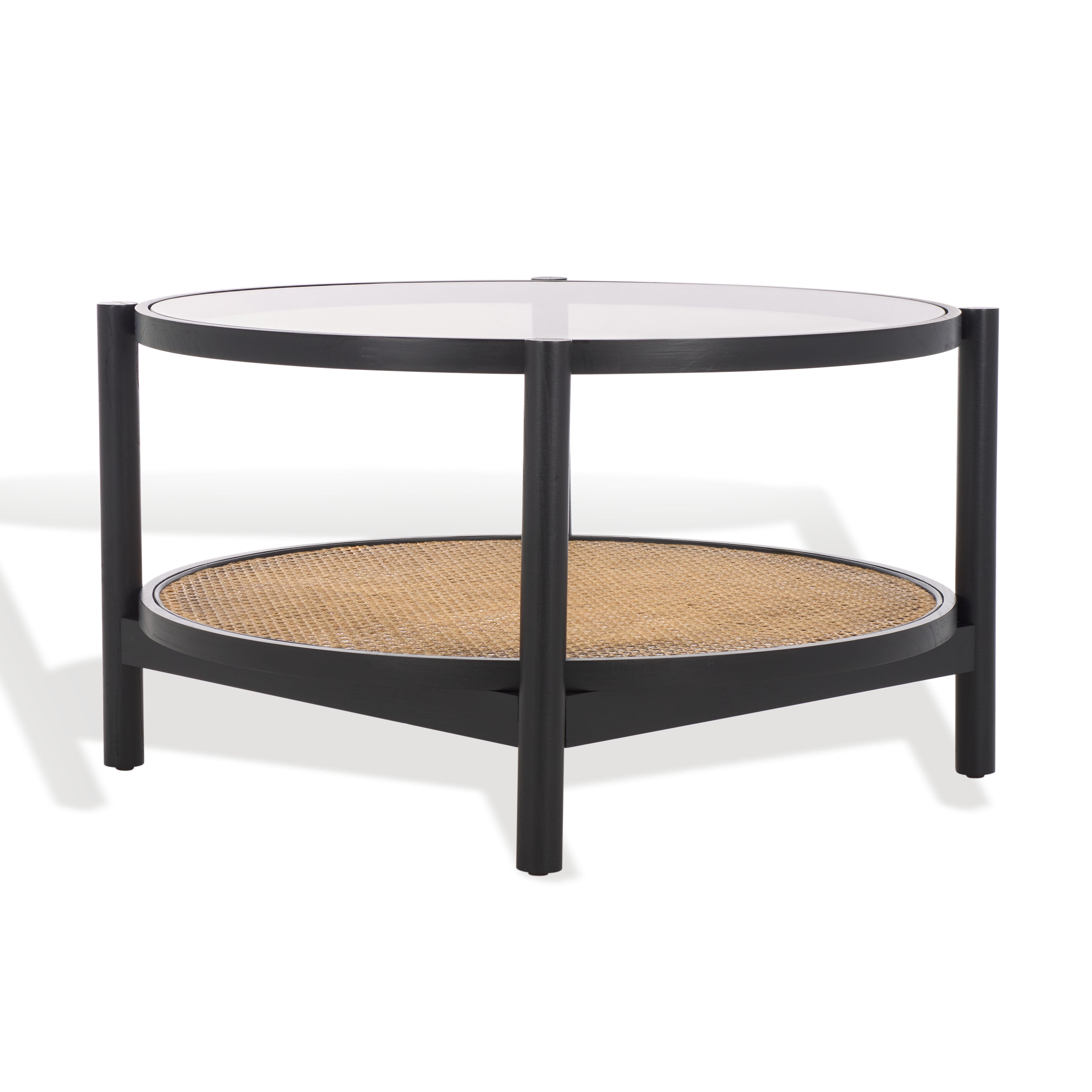 Safavieh Couture Karyna Rattan & Glass Table, SFV2300